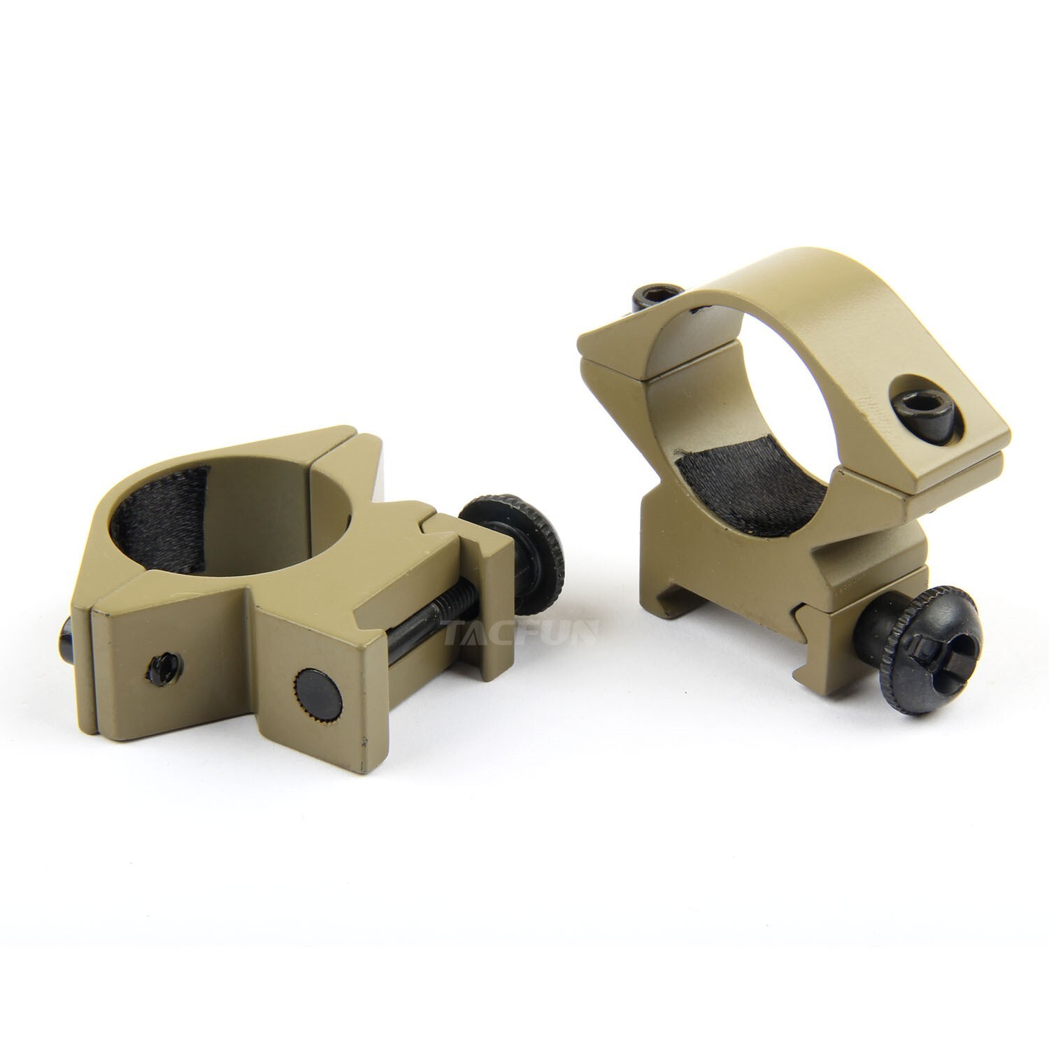 TAN Low Profile A Pair 25.4mm / 1" Scope Ring Picatinny weaver Mount