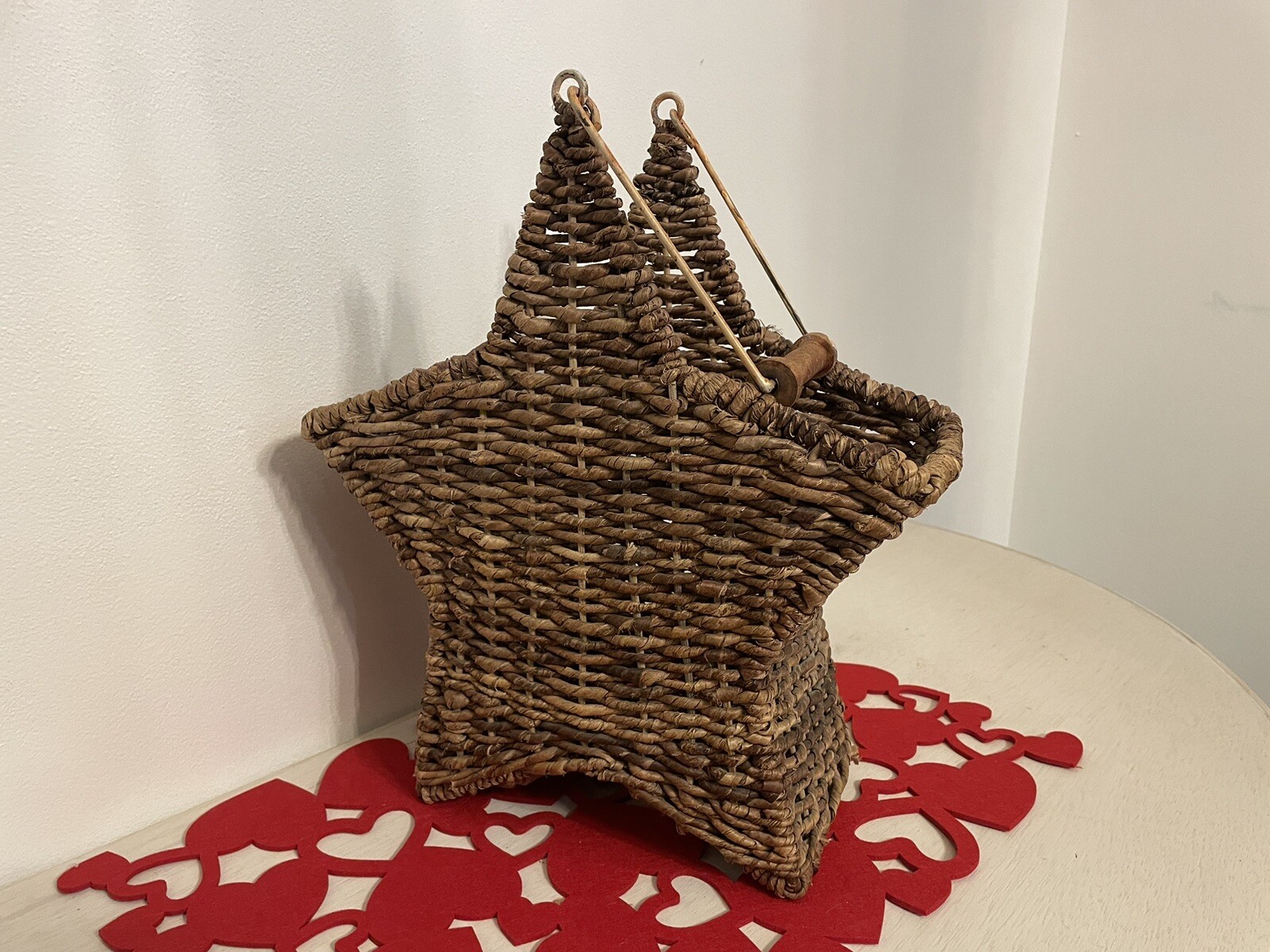 Vintage 14” Star Basket