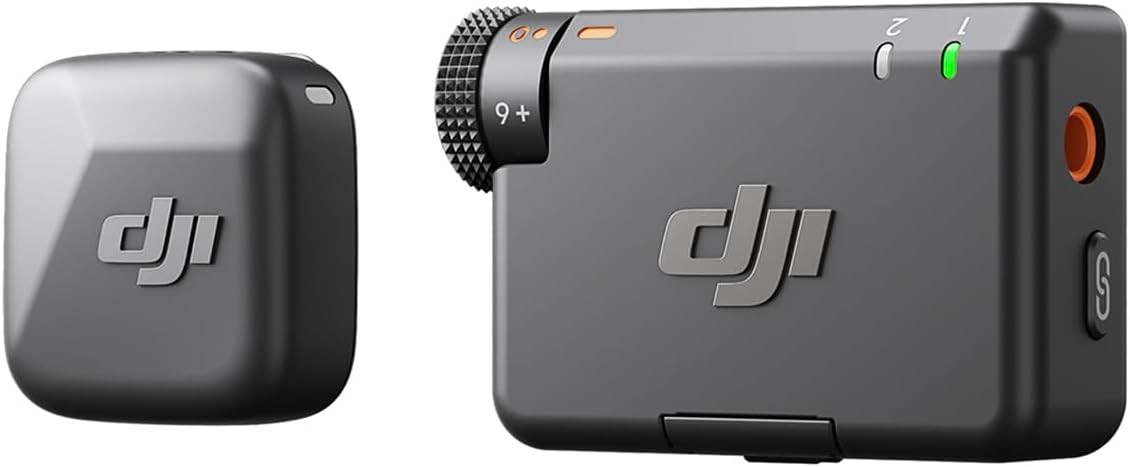 DJI Mic Mini (1TX+1RX),Wireless Microphone for iPhone/Camera/Android,Ultralight