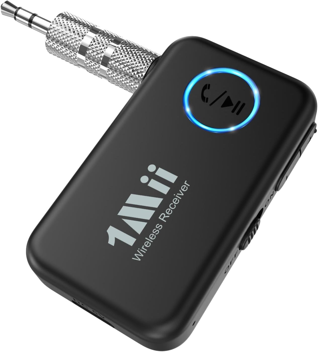1Mii ML100 Bluetooth 5.3 AUX Music Receiver for Car/Home Stereo Vol Control