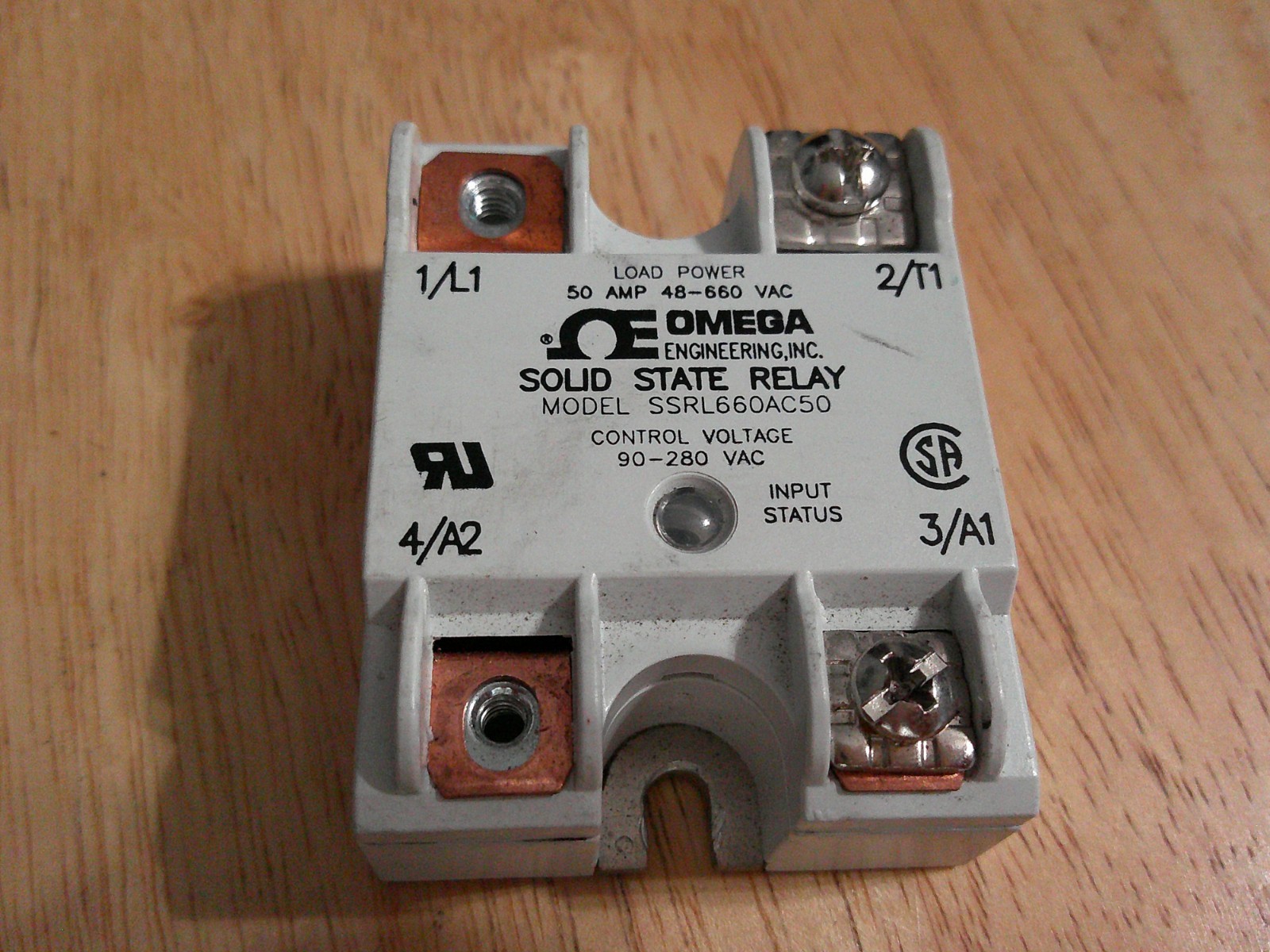 (1) Omega Panel Mount Solid State Relay SSRL660AC50