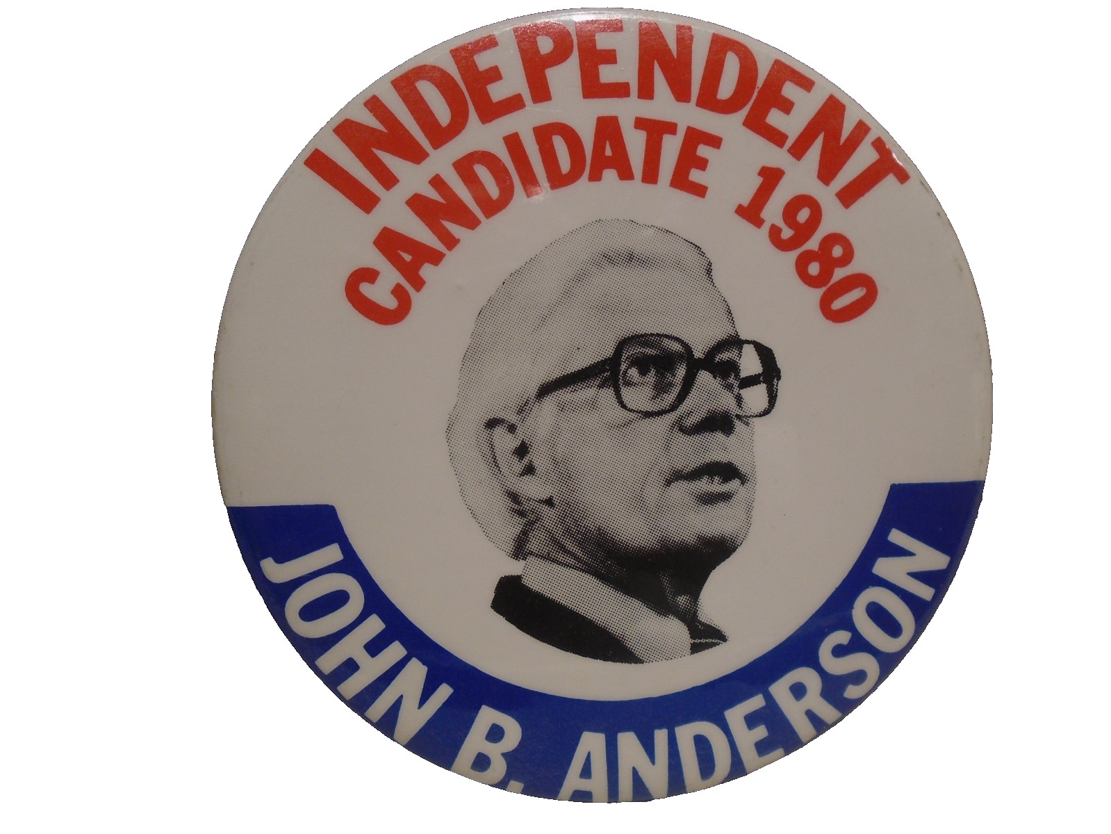 Independent Candidate 1980 John Anderson Pin-back Button