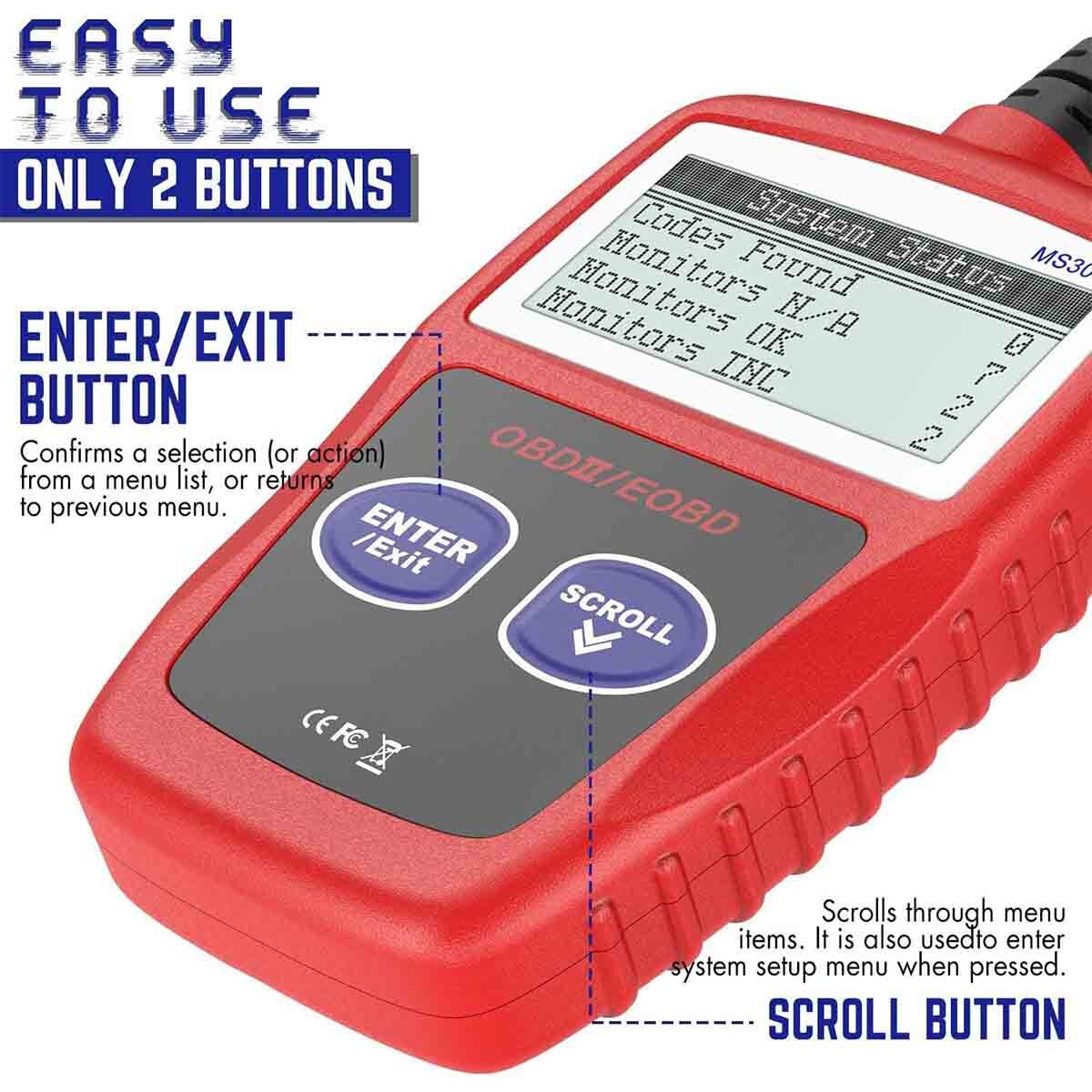 Automotive OBD2 Scanners OBD Code Readers Car Engine Fault Code Diagnostic Tool