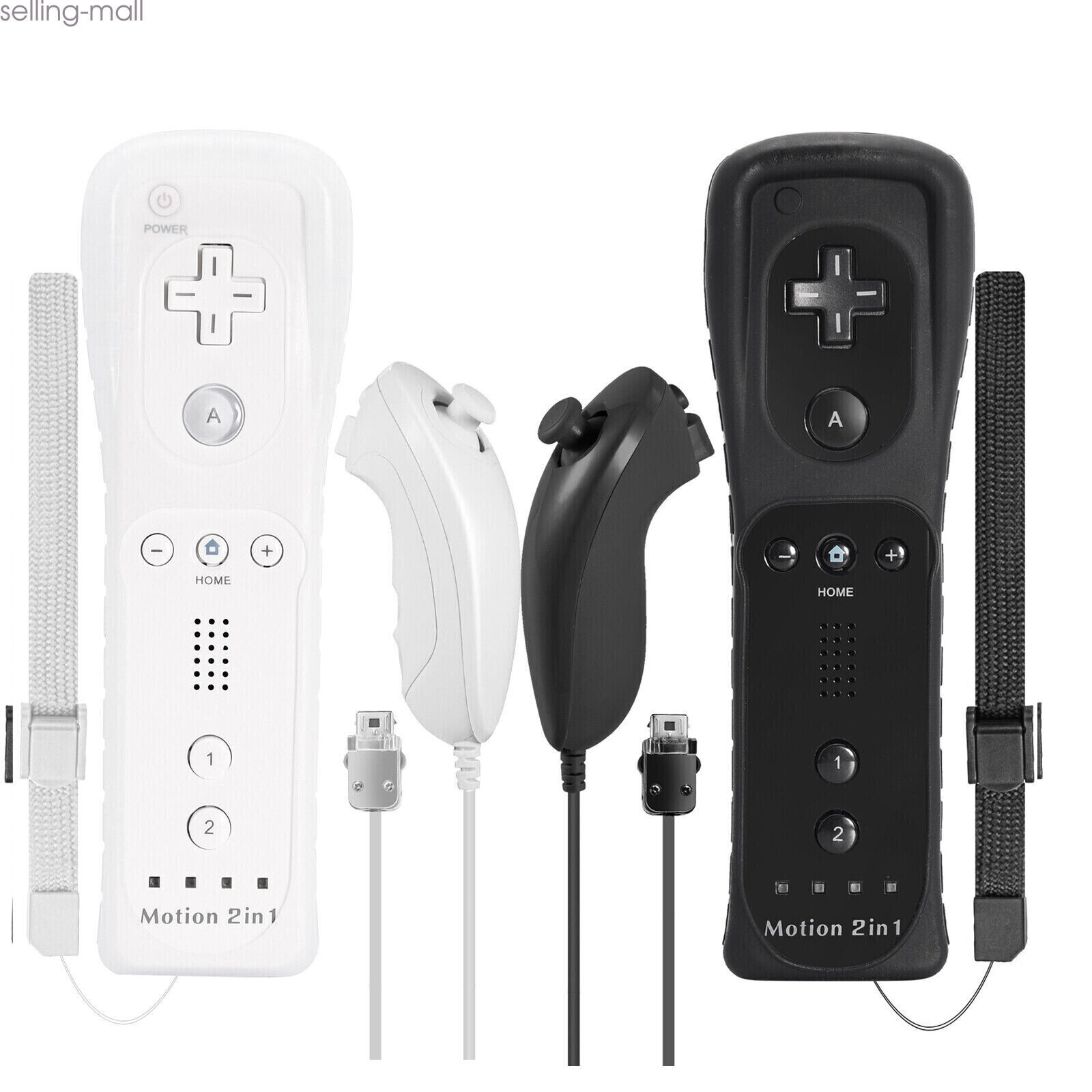 Built-in Motion Plus Wii Remote & Nunchuck Controller for Nintendo Wii Wii U