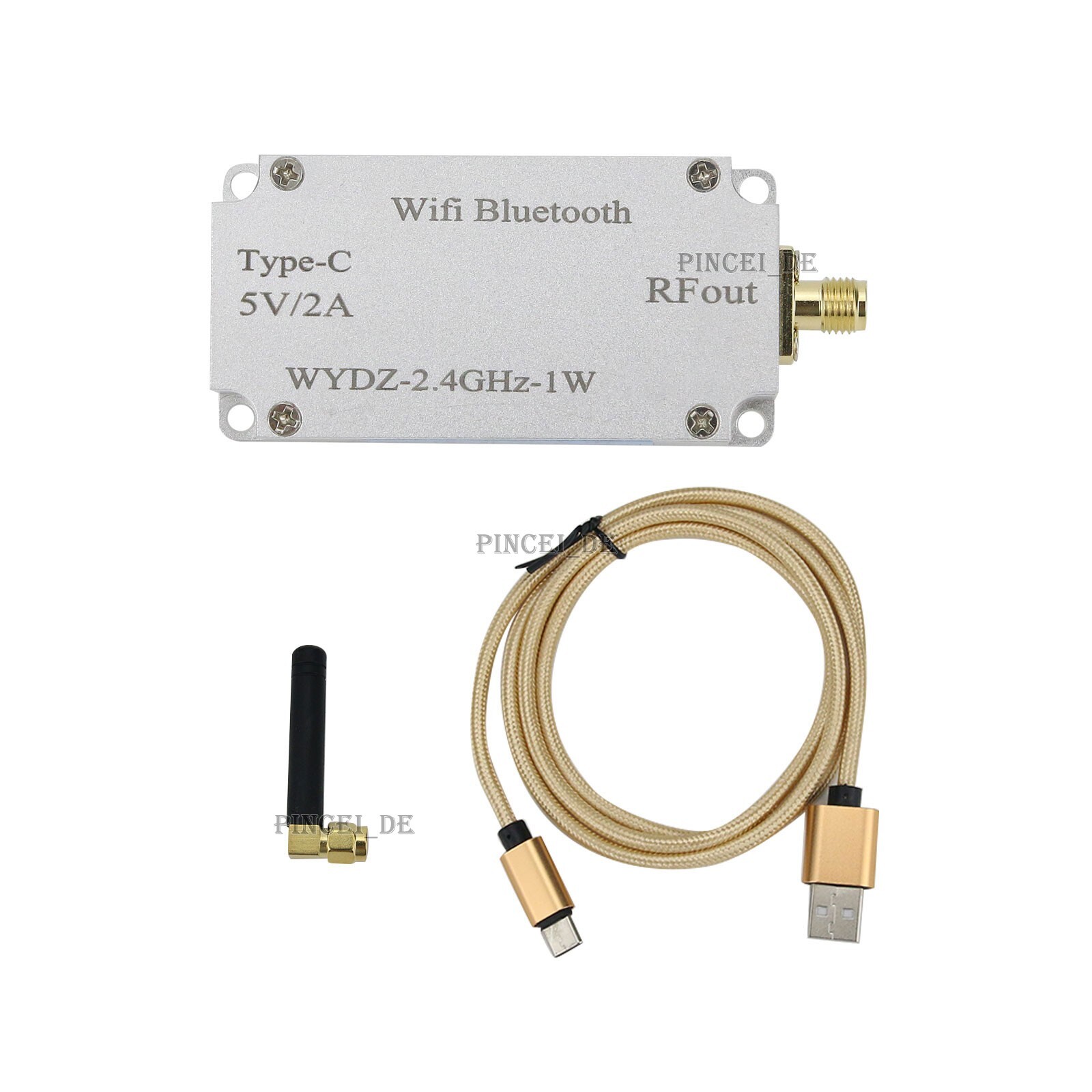 WiFi Bluetooth  2.4GHZ 1W With Antenna Type-C Cable WYDZ-2.4GHz-1W