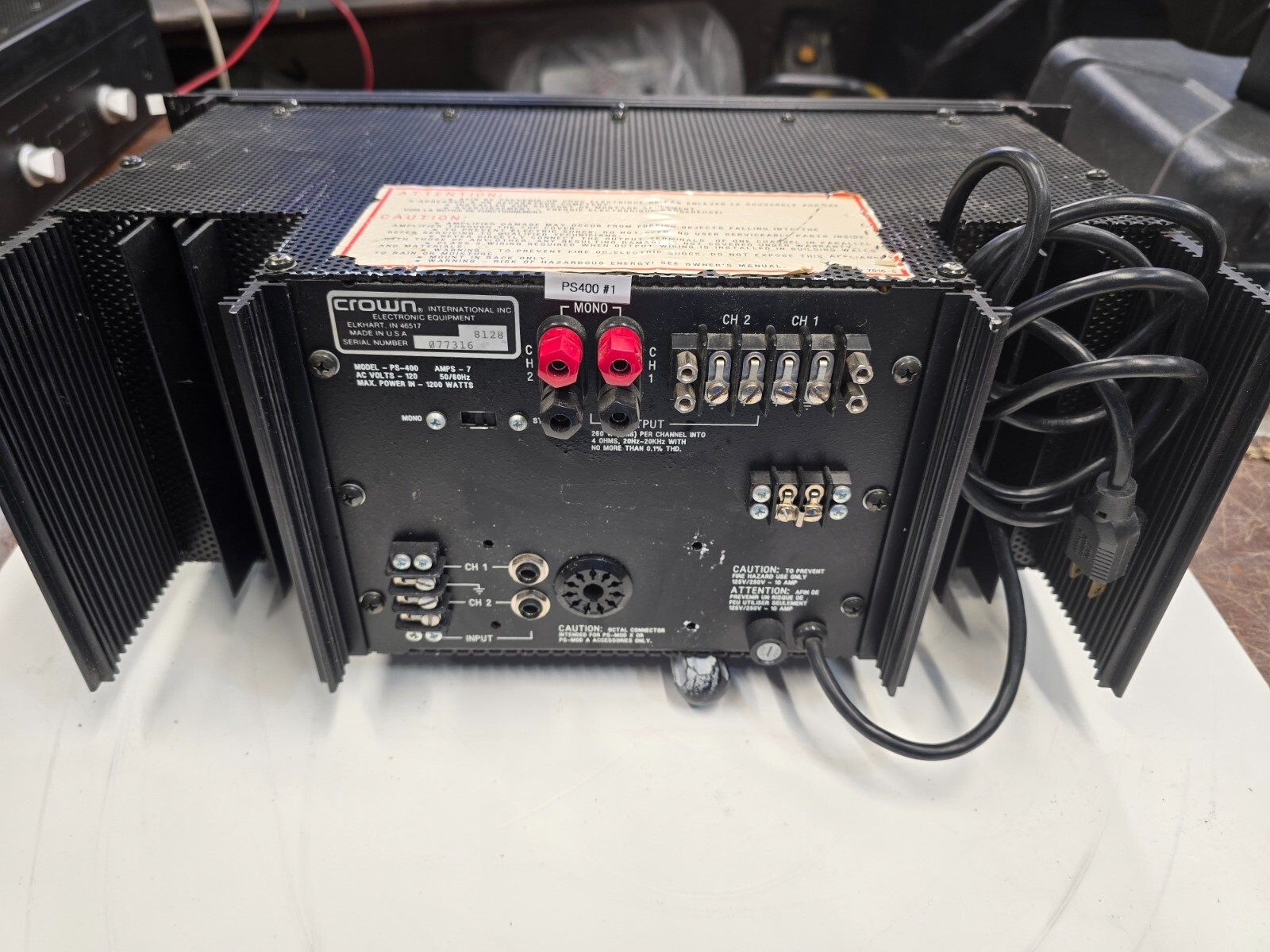 crown power amplifier PS400
