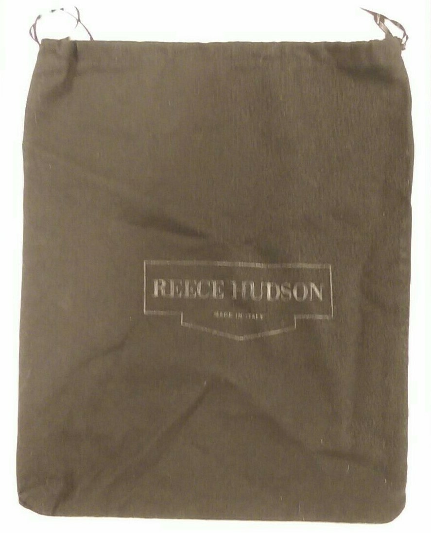 Reece Hudson Made in Italy Black Travel Storage Dust Bag 9.5x12 inches