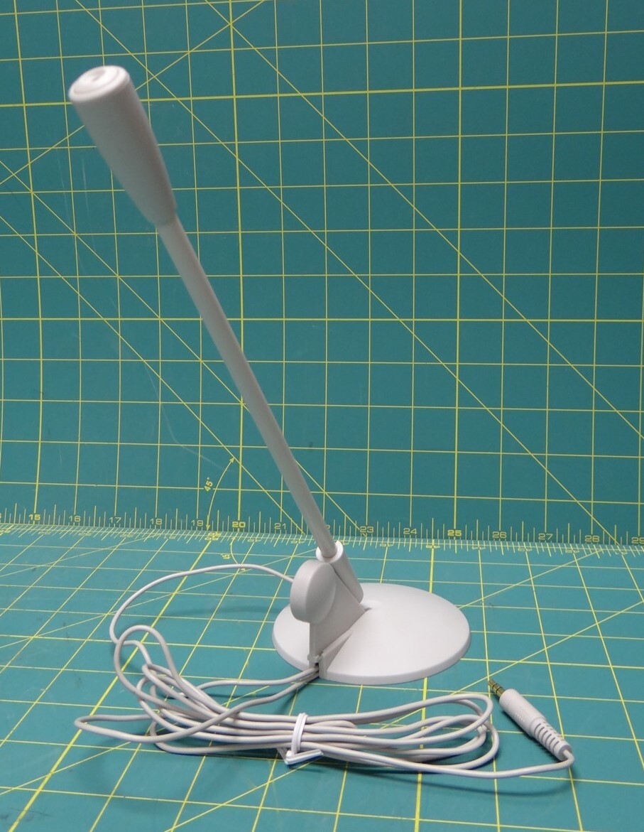 QuickSound Tech QuickShot W5838B Computer Desktop Adjustable Microphone 6' Cable