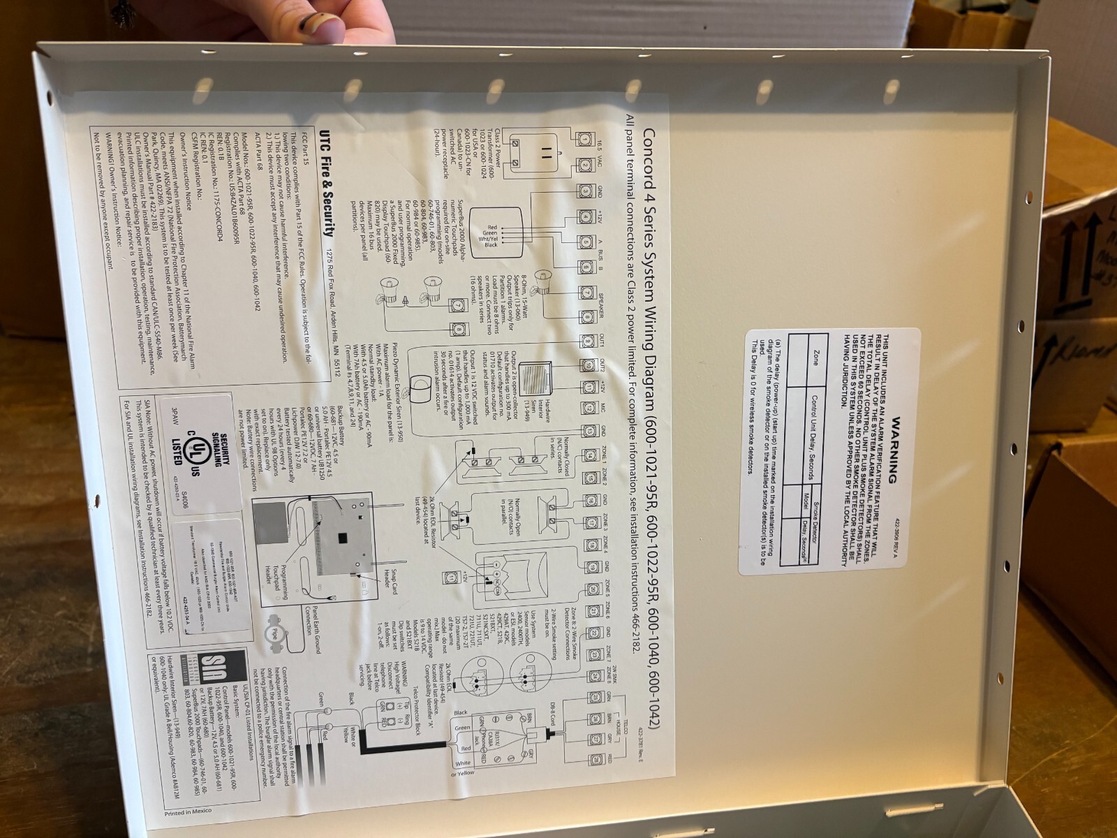 GE Interlogix Concord 4 80-966-4 Security Control Panel