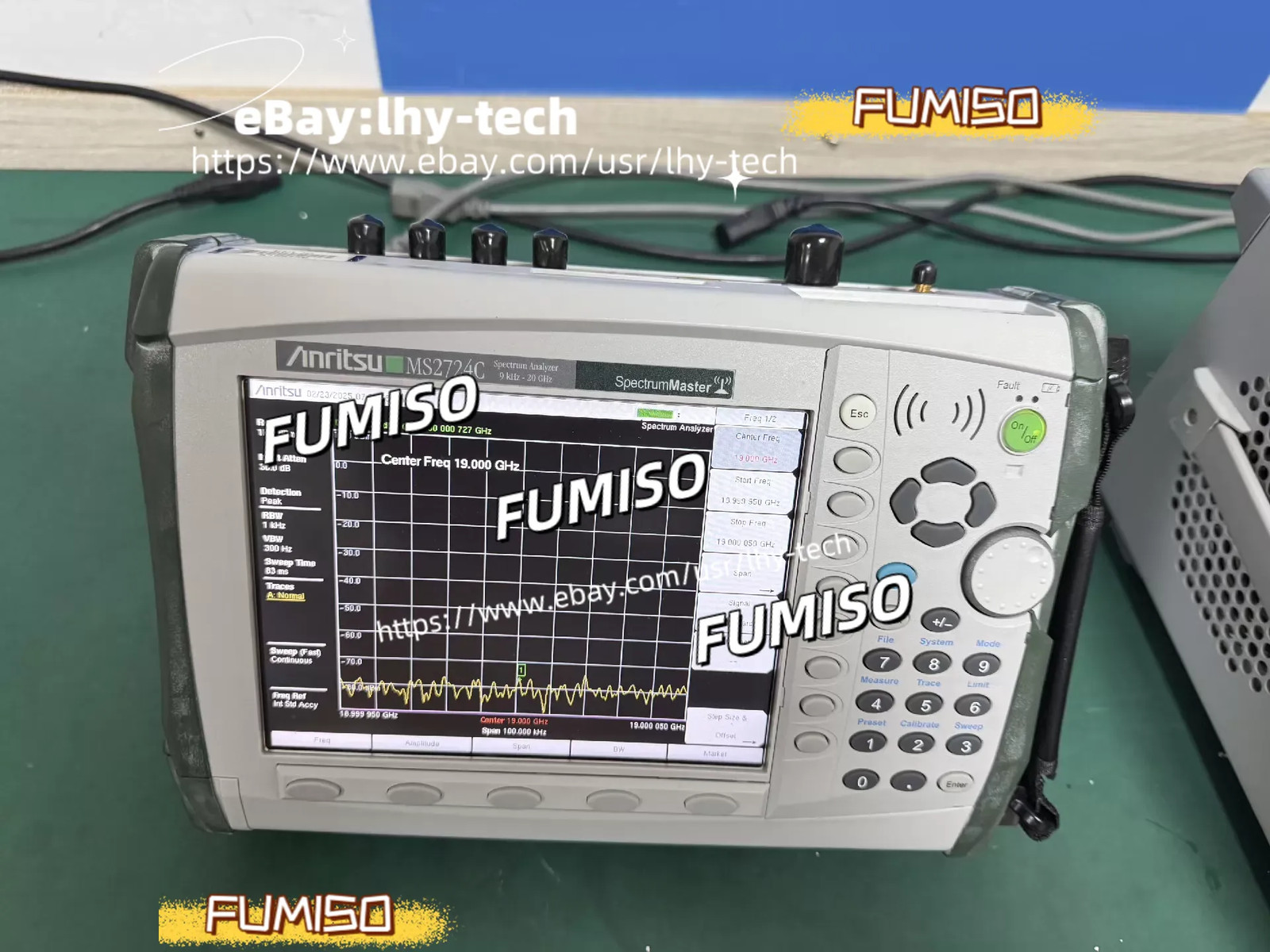 Anritsu MS2724C 9kHz - 20GHz Spectrum Master Analyzer With battery + charger&lhy