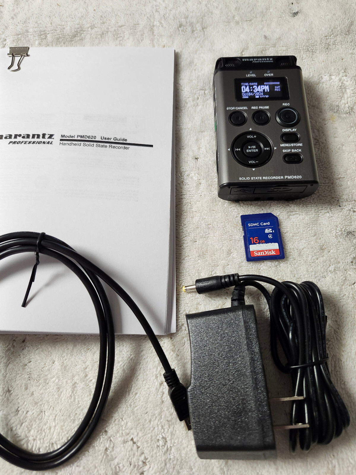 Marantz PMD620 Digital Recorder updated current firmware & new internal battery