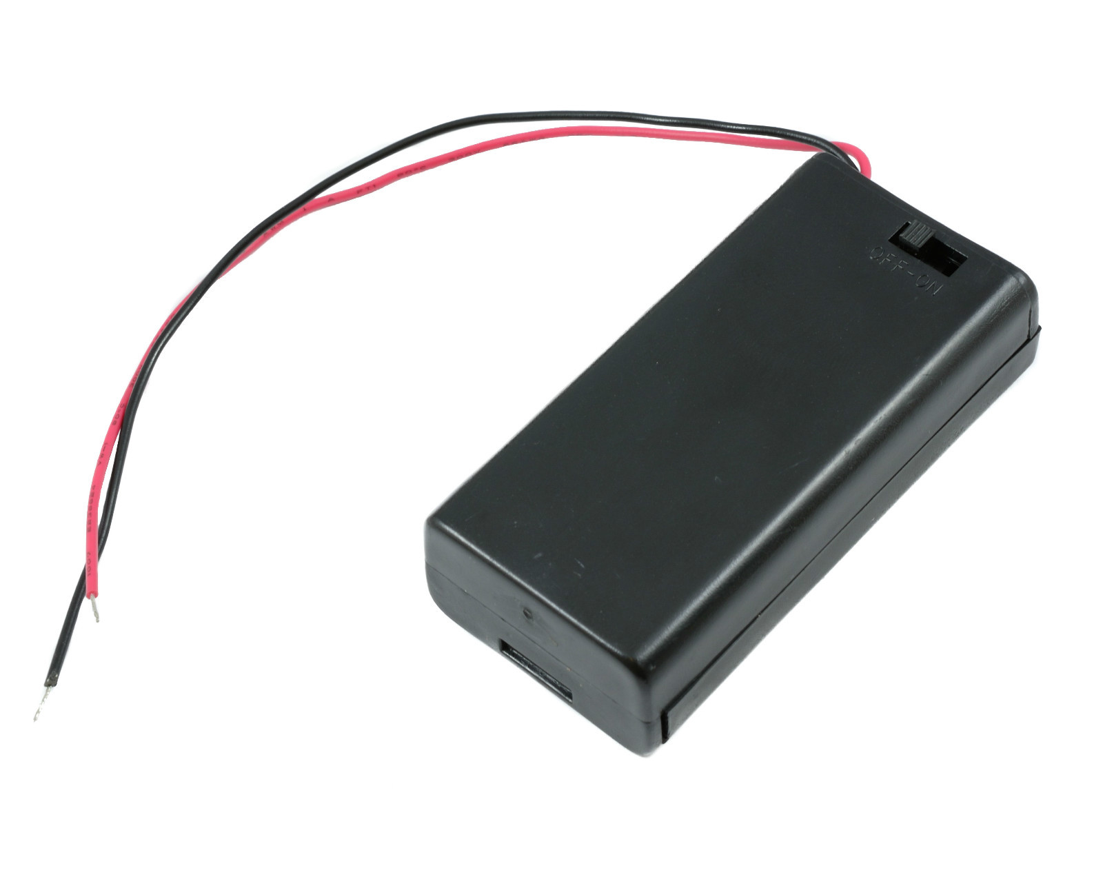 AA x 2 Enclosed Battery Holder ON/OFF Switch with Wires