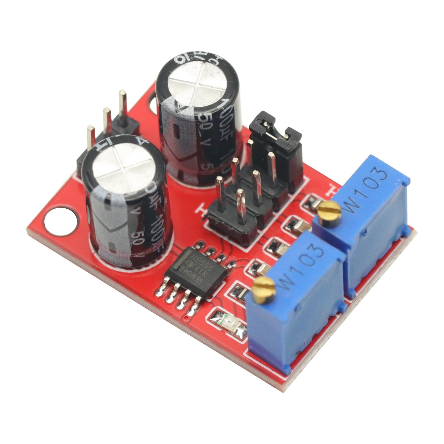 5Pcs NE555 Pulse Frequency,Pulse Generator, Duty Cycle Adjustable Module,Square/