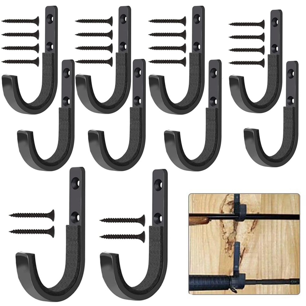 10pcs Steel Gun Rack Storage Rifles Shotgun Hooks Wall Mount Hangers Archery Bow