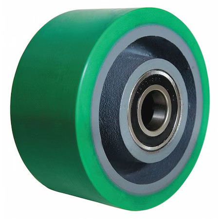 Caster Whl, Polyurthan, 6 In., 2200 Lb., Grn,  4Du69