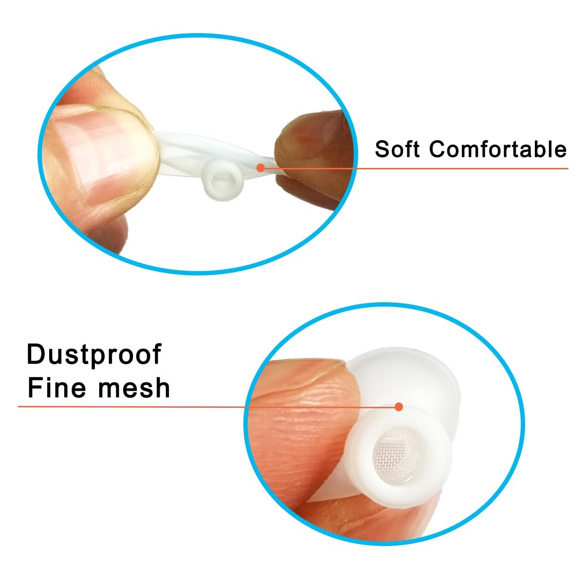 Extra Small Silicone Earbud Tips with Filter Screen – Universal 4.0-6.0mm Fit...