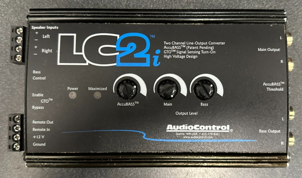 AudioControl LC2i Untested Sold as is FREE SHIPPING