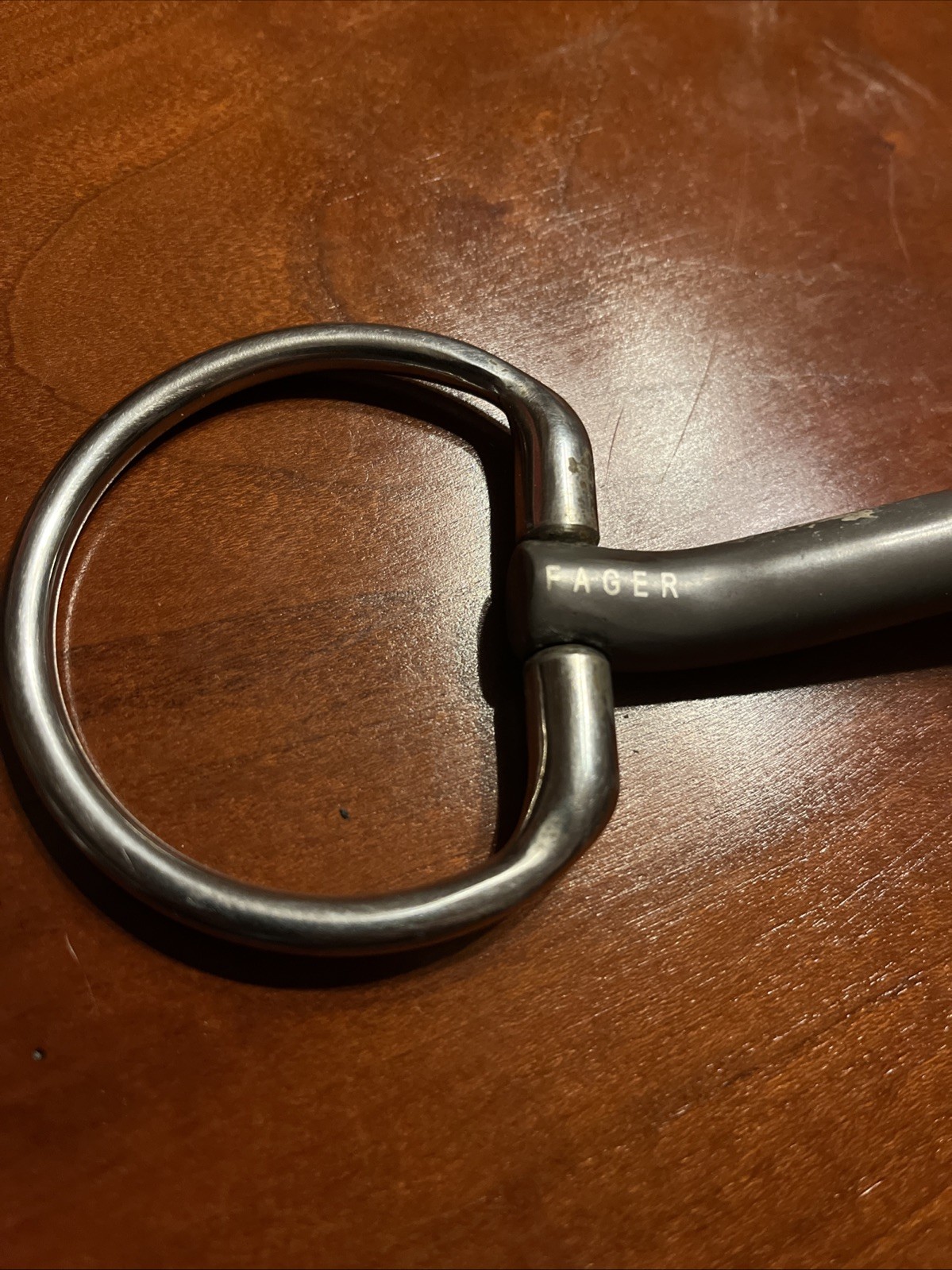 Fager Sara Titanium Bit 125mm 5” 14mm Loose Ring Gently Used