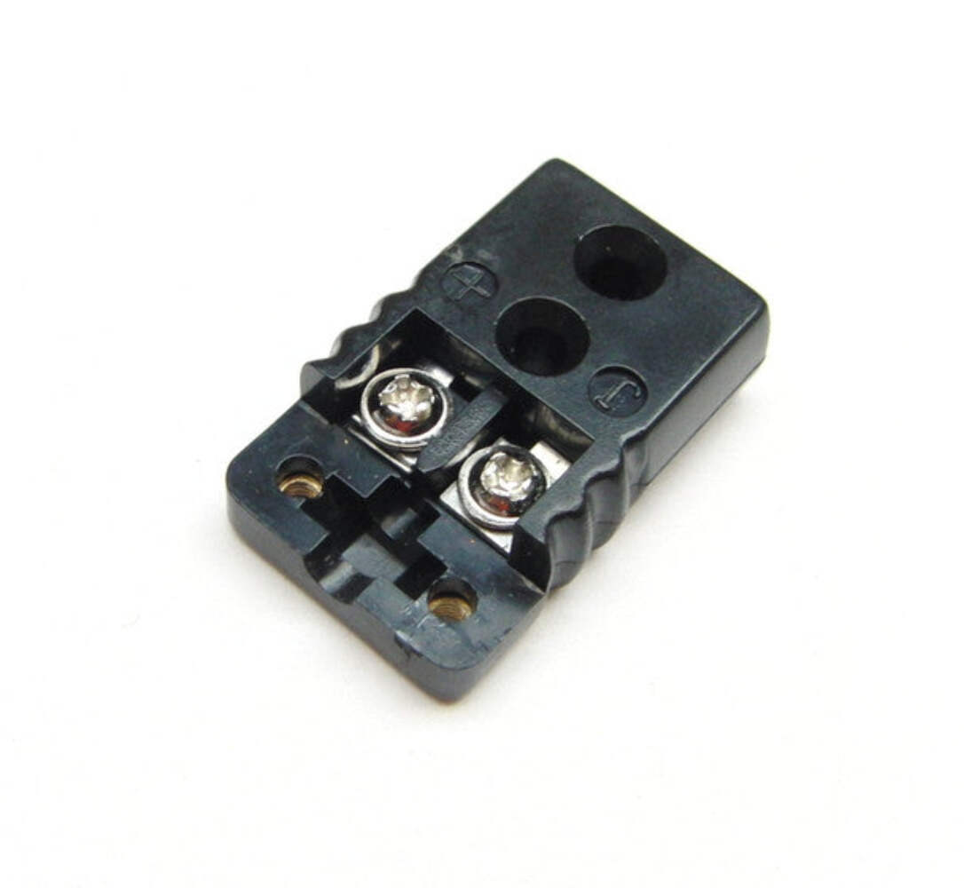 Thermocouple Connector, Type-J, Mini-Female, Flat Blade Socket, Standard