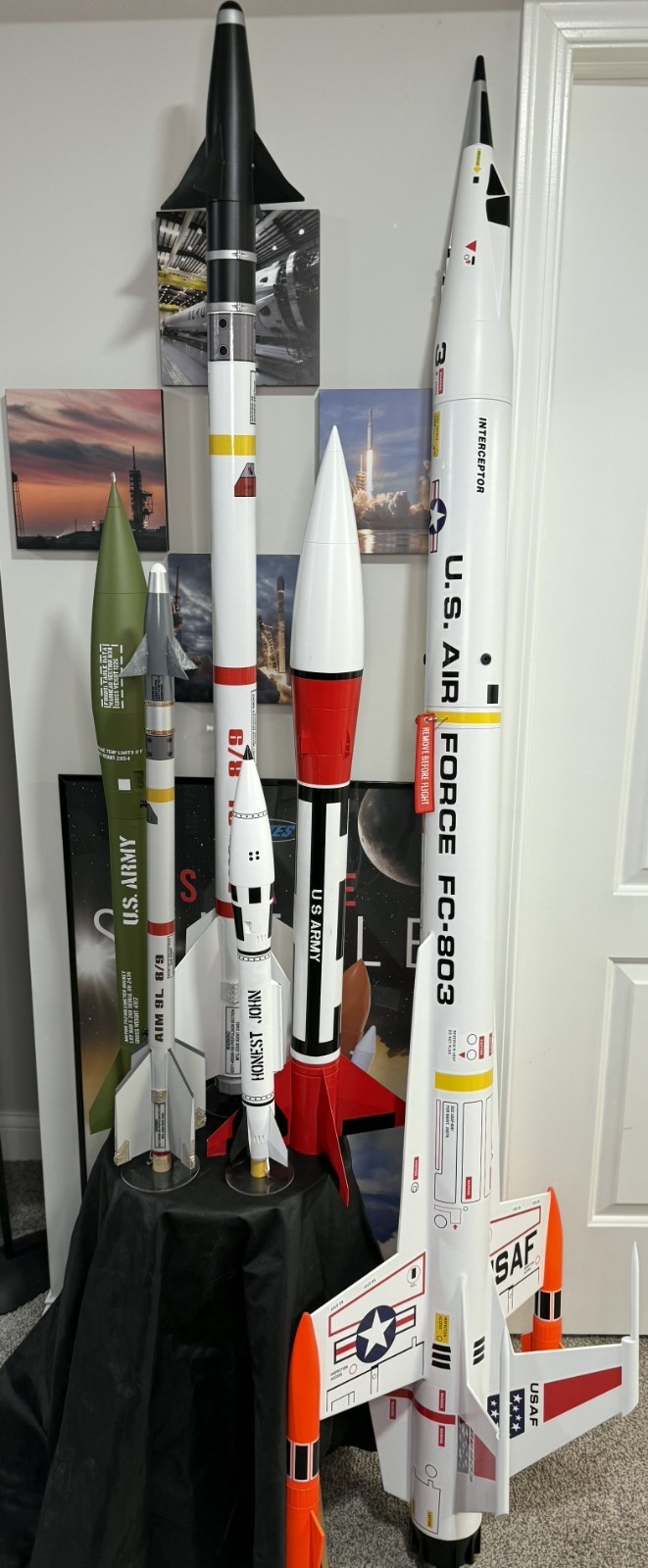 45% scale AIM-9L Sidewinder Parts kit for LOC 54mm. Flying Model Rocket