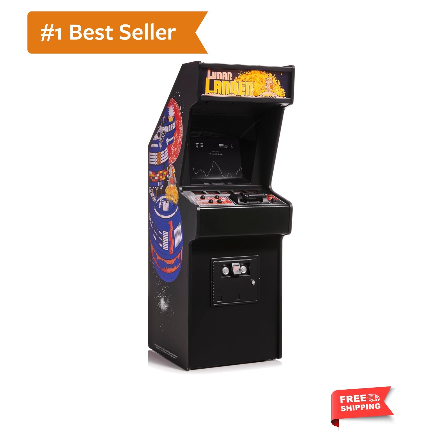 Lunar Lander Mini 1/4 Scale Atari Replica Cabinet with  ROM – Retro Arcade Ma...