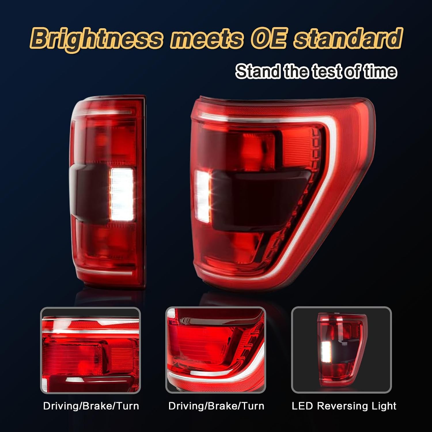 Tail Light Ford F150 2021-2023 XLT Halogen Passenger Right Side