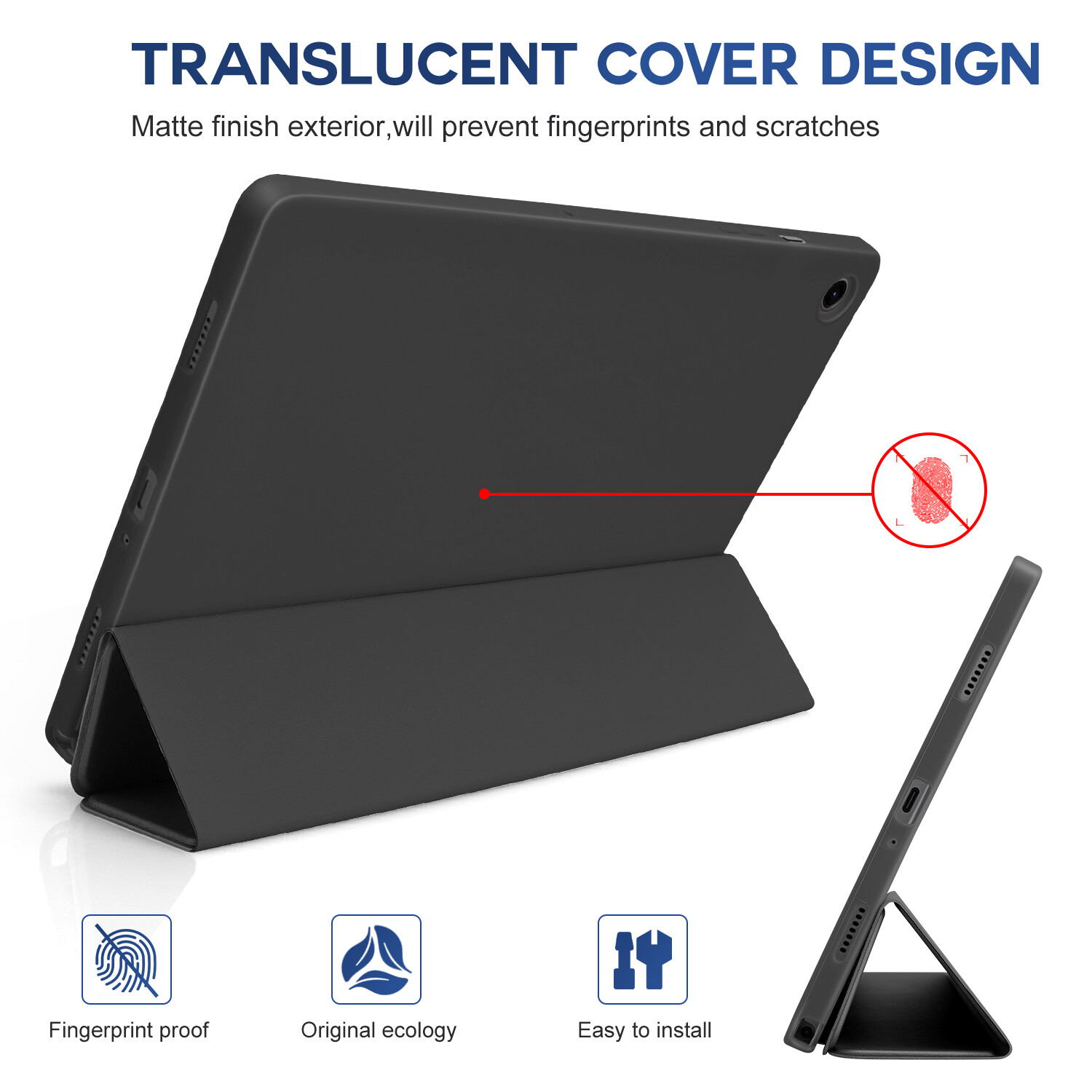 Case for Samsung Galaxy Tab A11+ 2025 with Tempered Glass Screen Protector