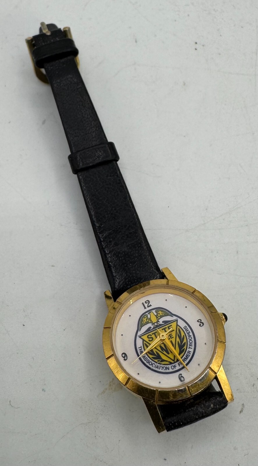 Vintage New Jersey State Police Association Former Troopers Wrist Watch REPAIR