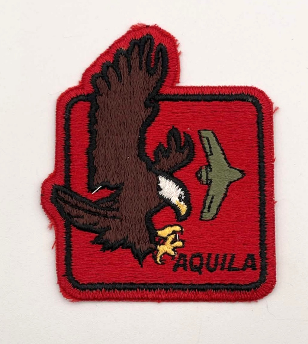 Aquila Eagle Military Patch Red Aircraft Bird Embroidered