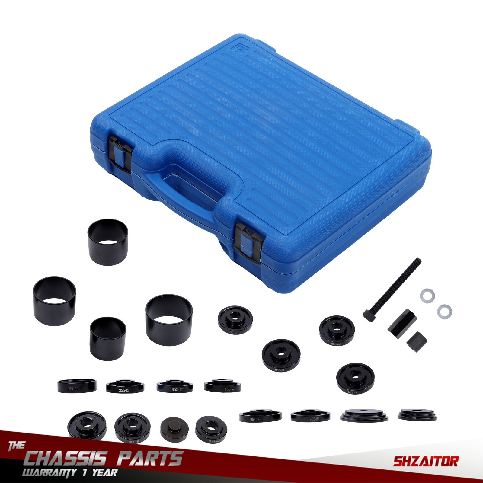 25 pcs Front Wheel Drive Bearing Removal Press Adapter Puller Pulley Tool Kit