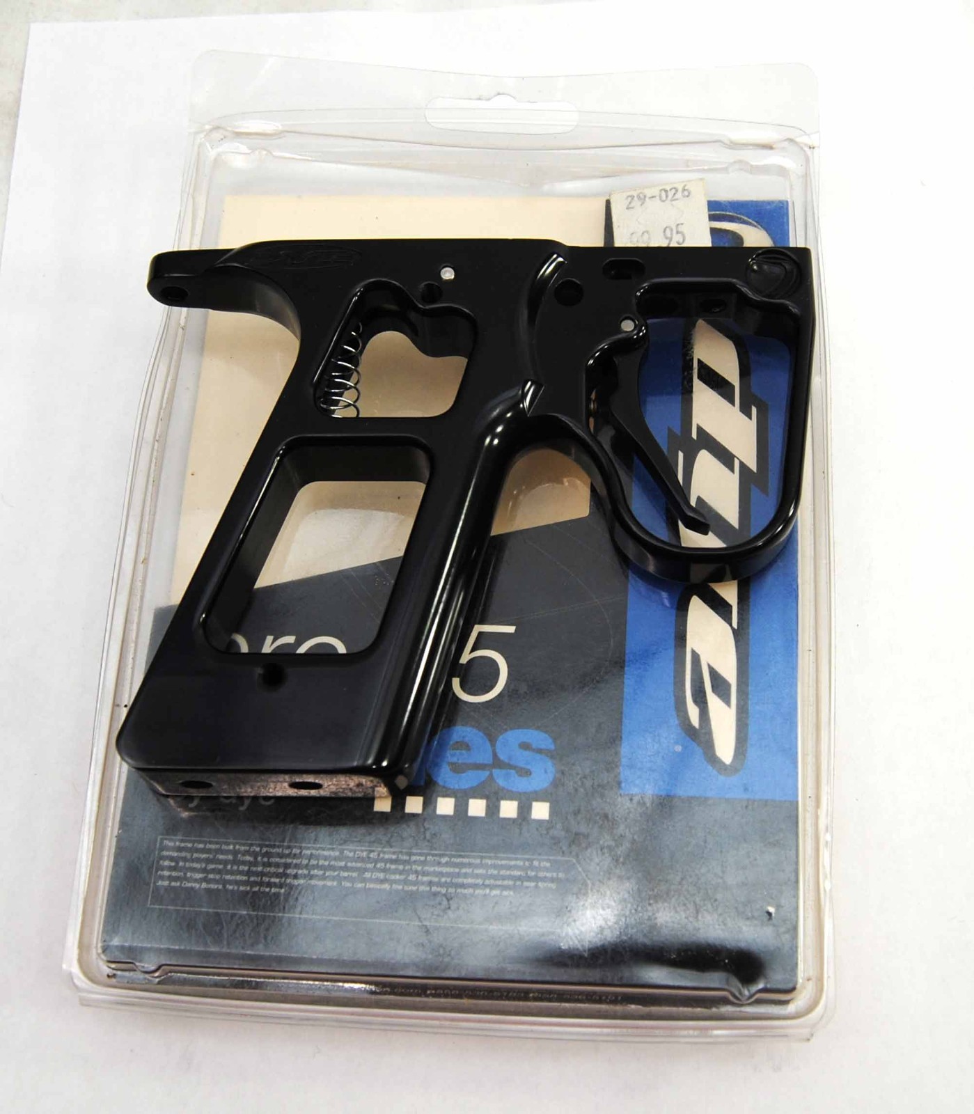 Used DYE Paintball Gloss Black Double Trigger Hinge Autococker Frame 45
