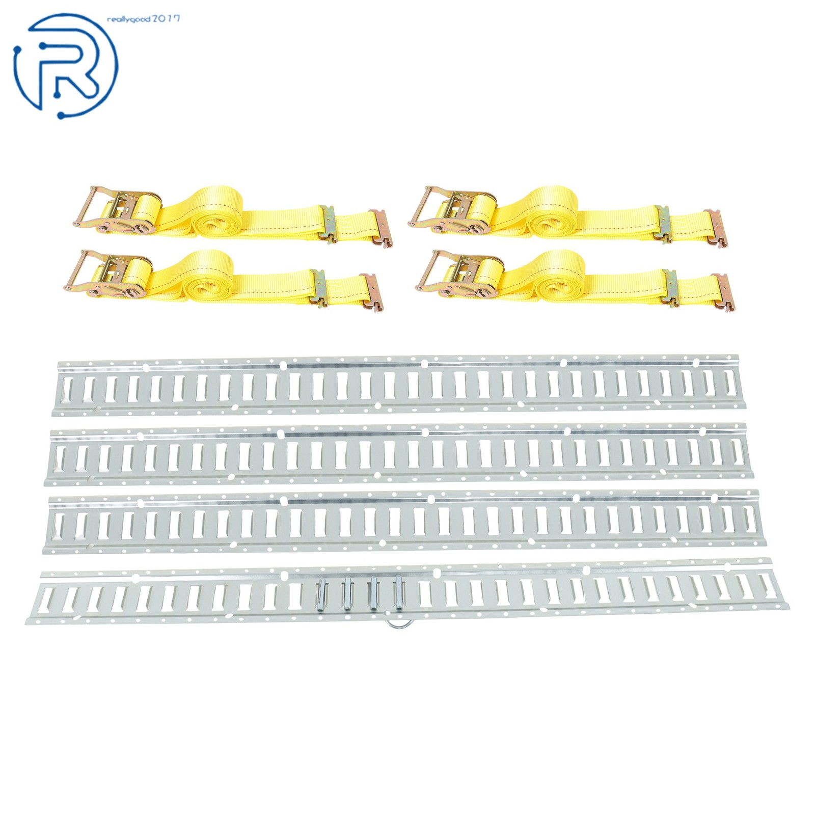 Durable 12 Pack 5' E Track Tie Down Rail System Horizontal High Quality For Vans