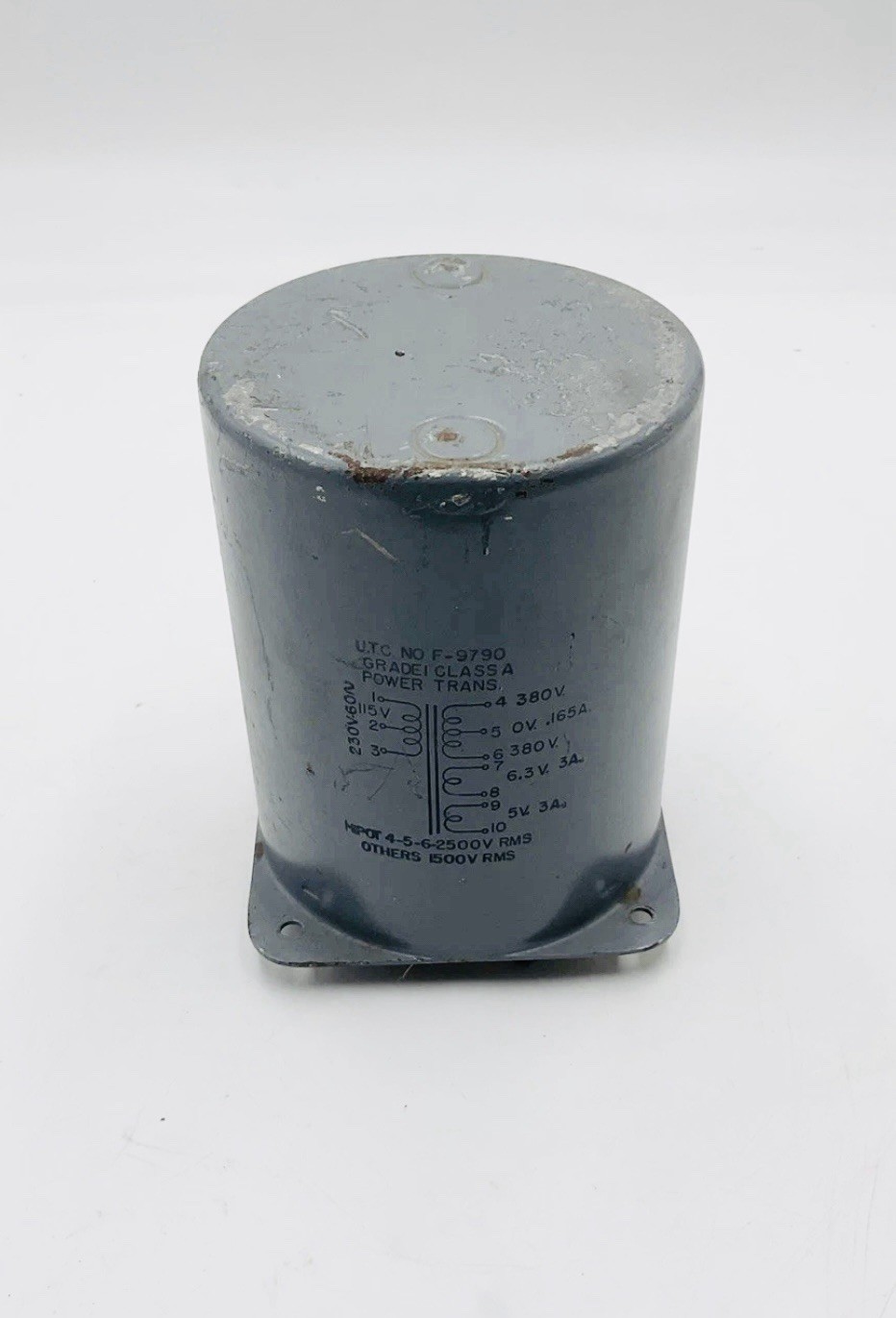 Vintage UTC F-9790 Power Transformer Grade 1 Class A!! S1