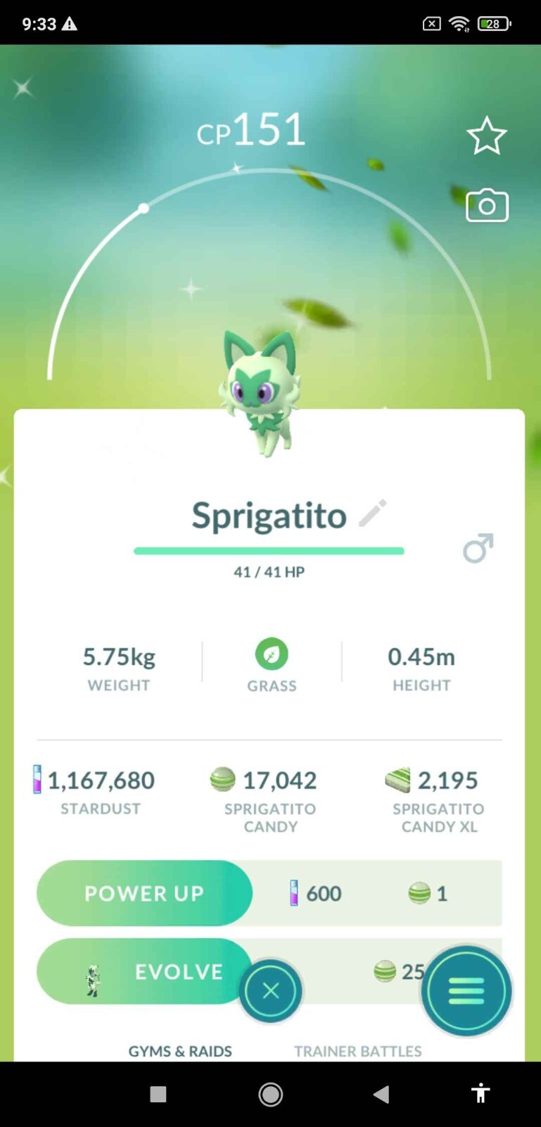 Shiny Sprigatito | Pokémon Go | Fast & Safe Trade