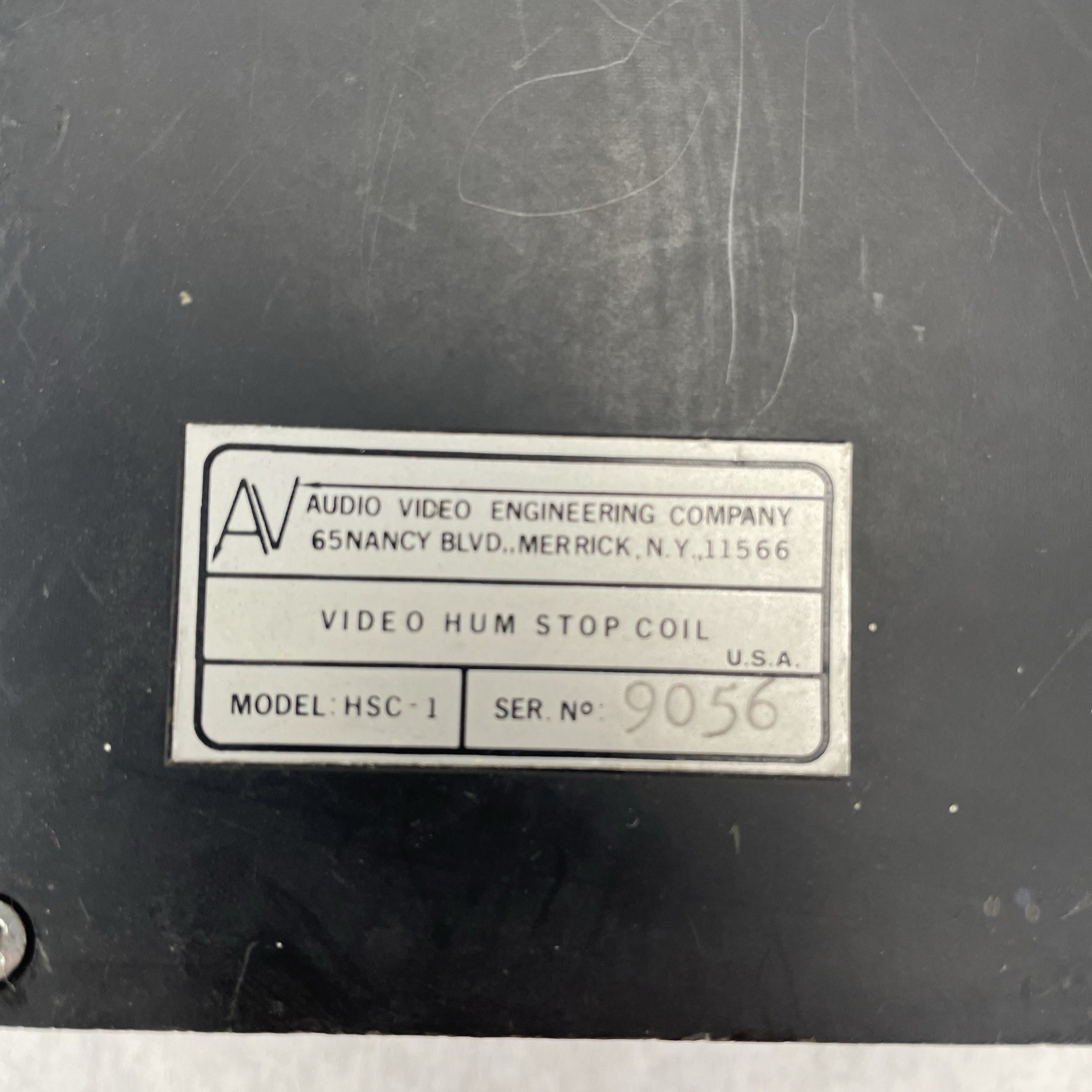 Vintage Video Hum Stop Coil HSC-1 AVEC