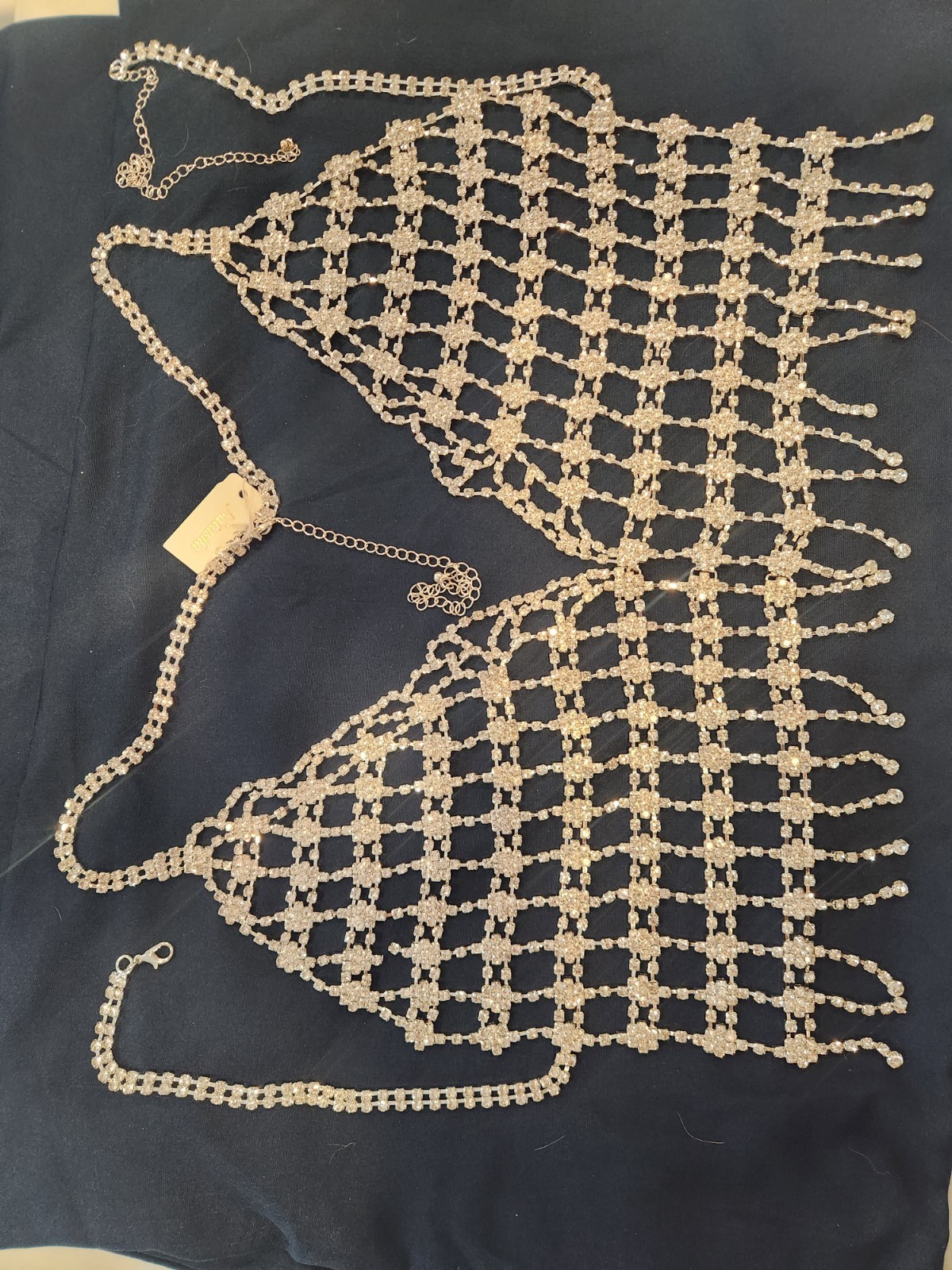 Rhinestone Body Chain top