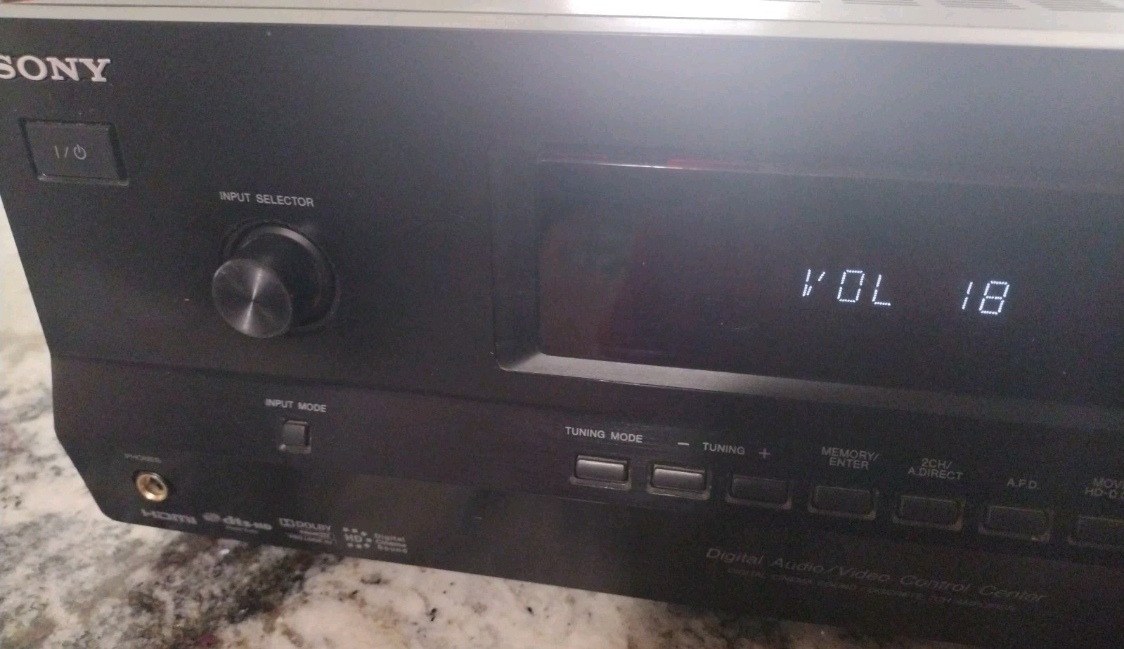 Sony STR-DH520 7.1 Multi-Channel Audio Video Stereo Receiver Powers Up Untested