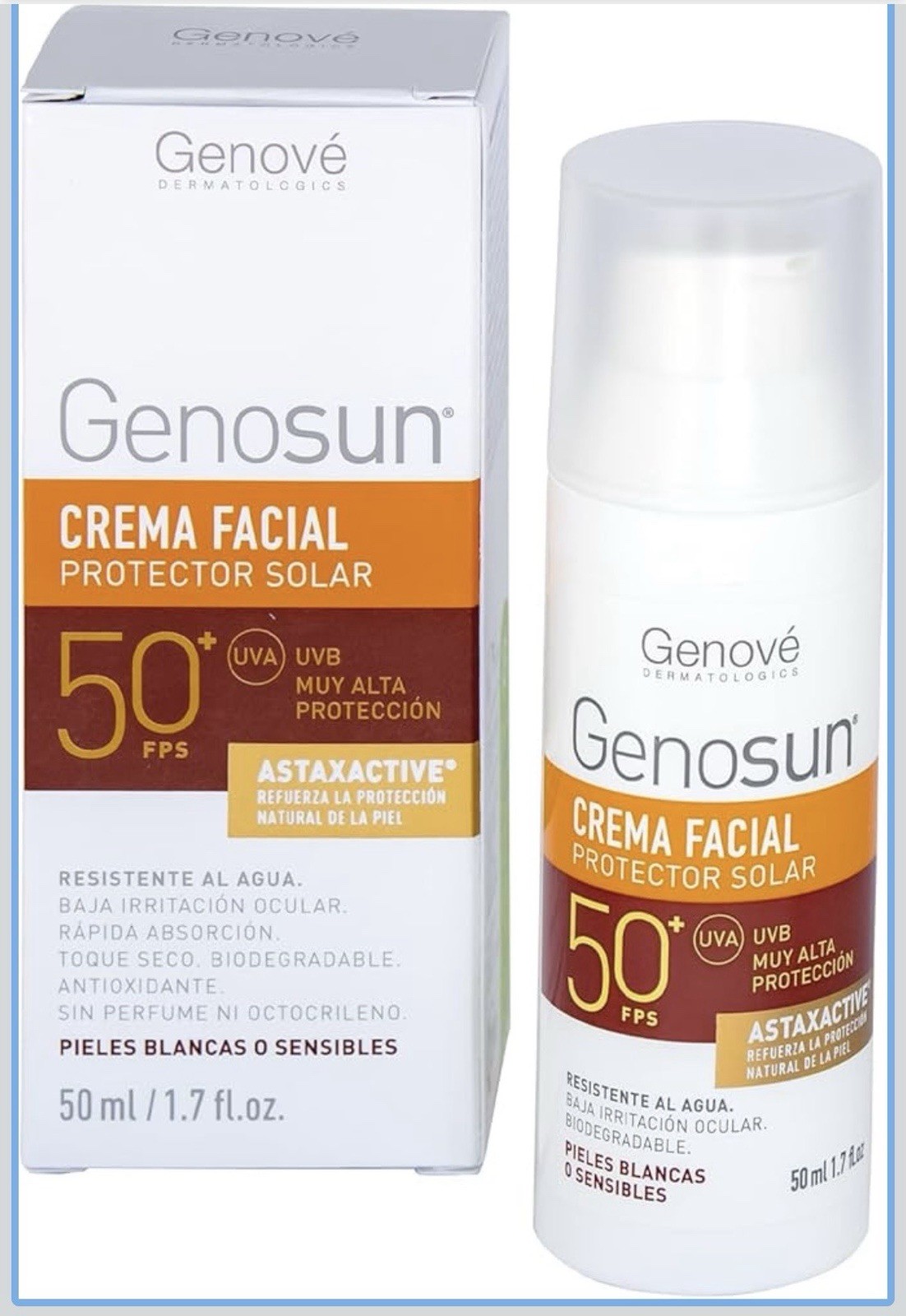Genove Genosun Facial Sunscreen SPF 50+ Anti-Aging 50ml – Sensitive Skin