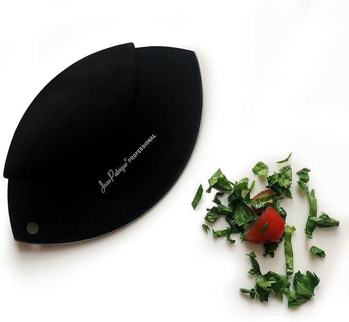 Jean-Patrique Mezzaluna Herb & Salad Chopper | Stainless Steel Salad Cutter for