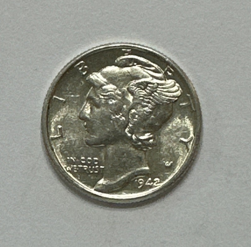 1942-P Mercury Head Dime BU (Inv.) 212965