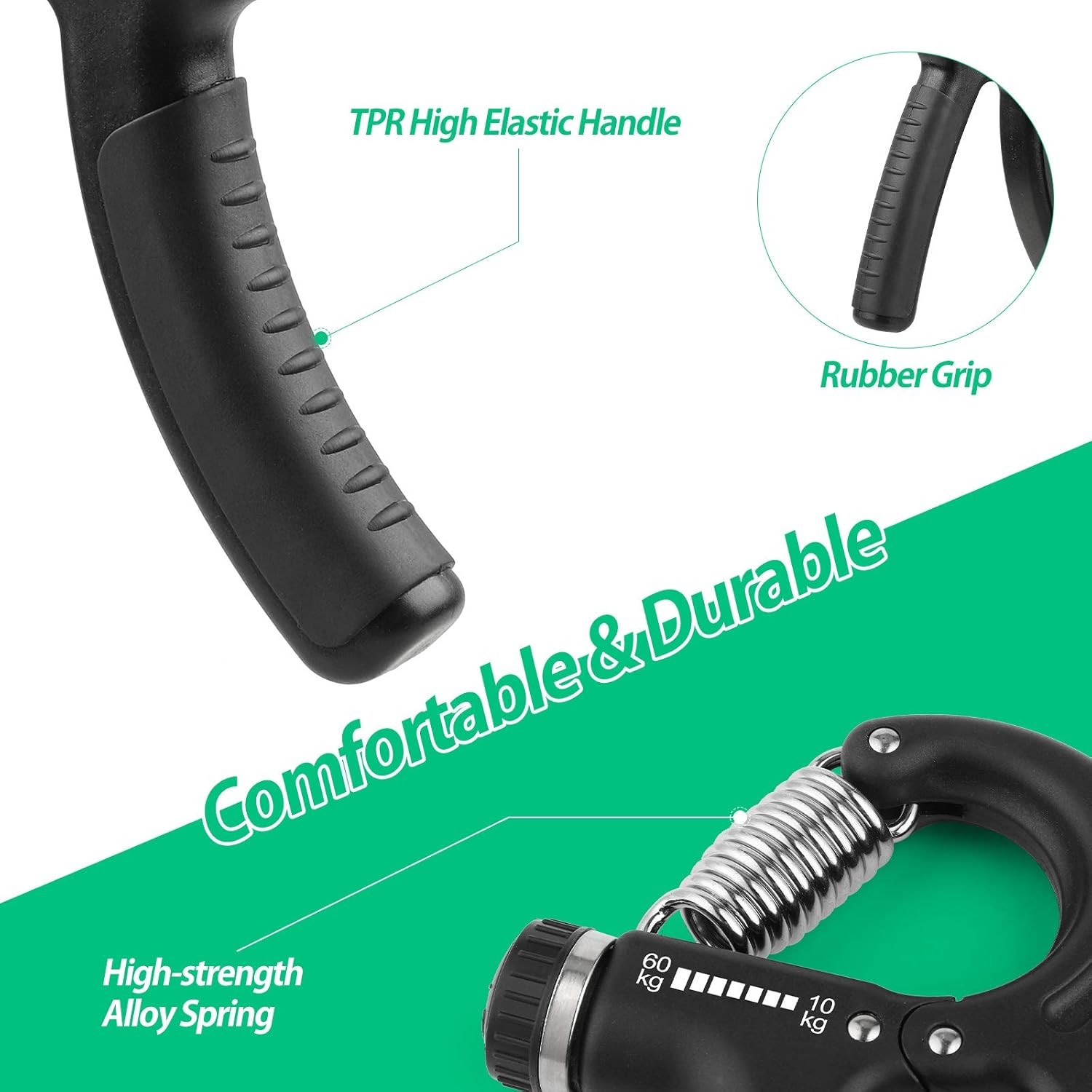 Adjustable Hand Grip Strength Trainer Forearm Strengthener Athletes