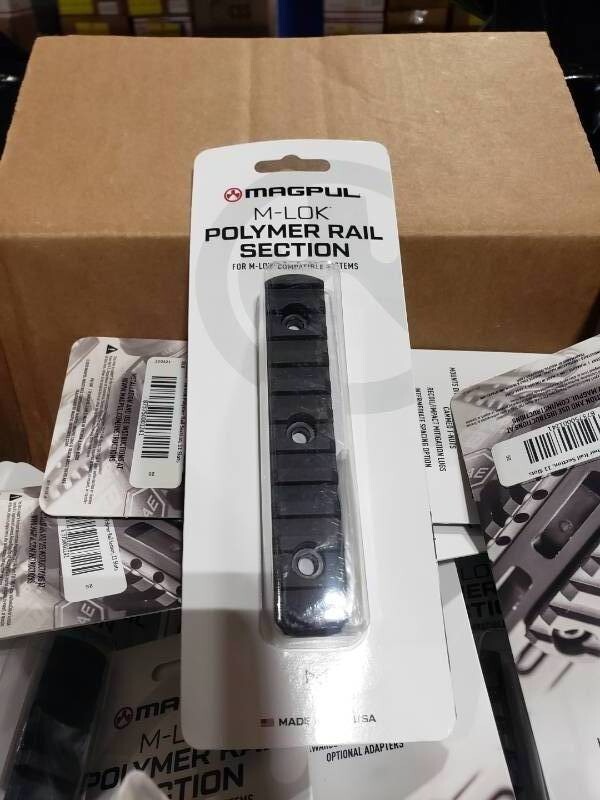 MAGPUL BRAND BLK Picatinny Rail Section 11 Slot M-Lok POLYMER