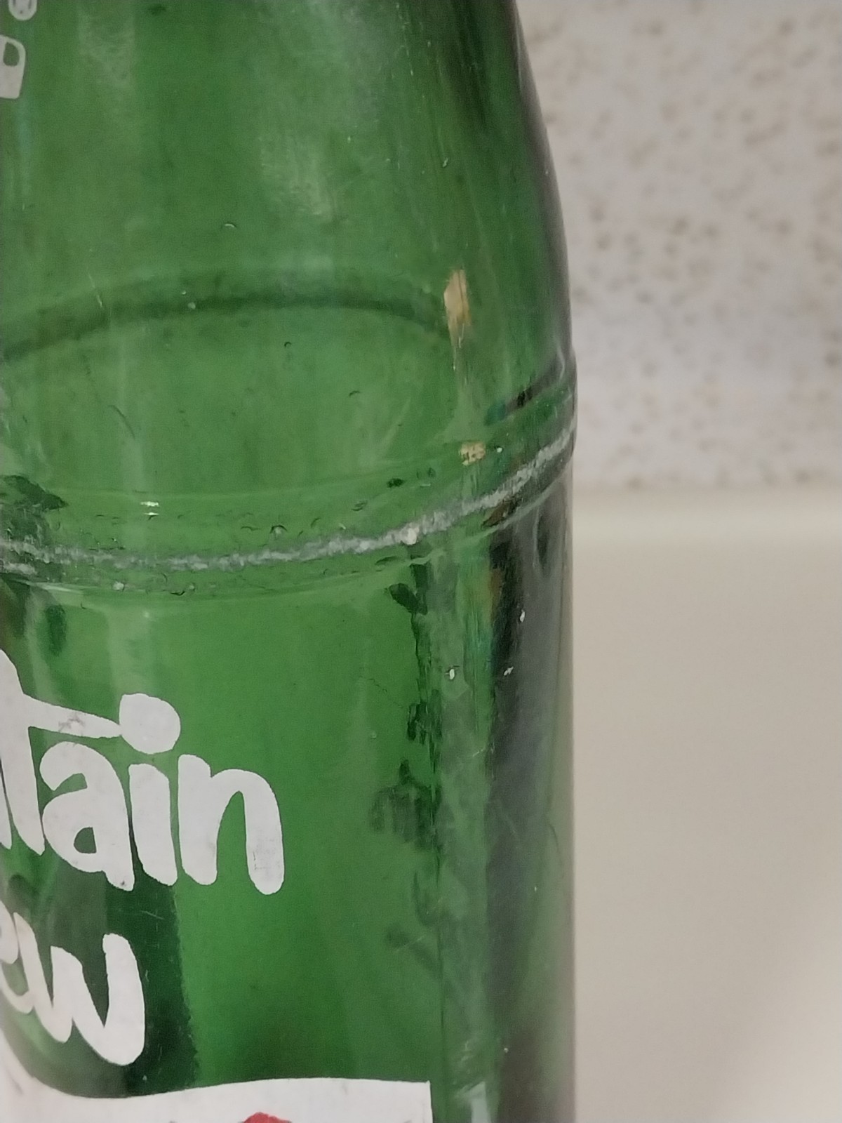 Vintage Mt. Dew Bottle 10 Oz 1960's
