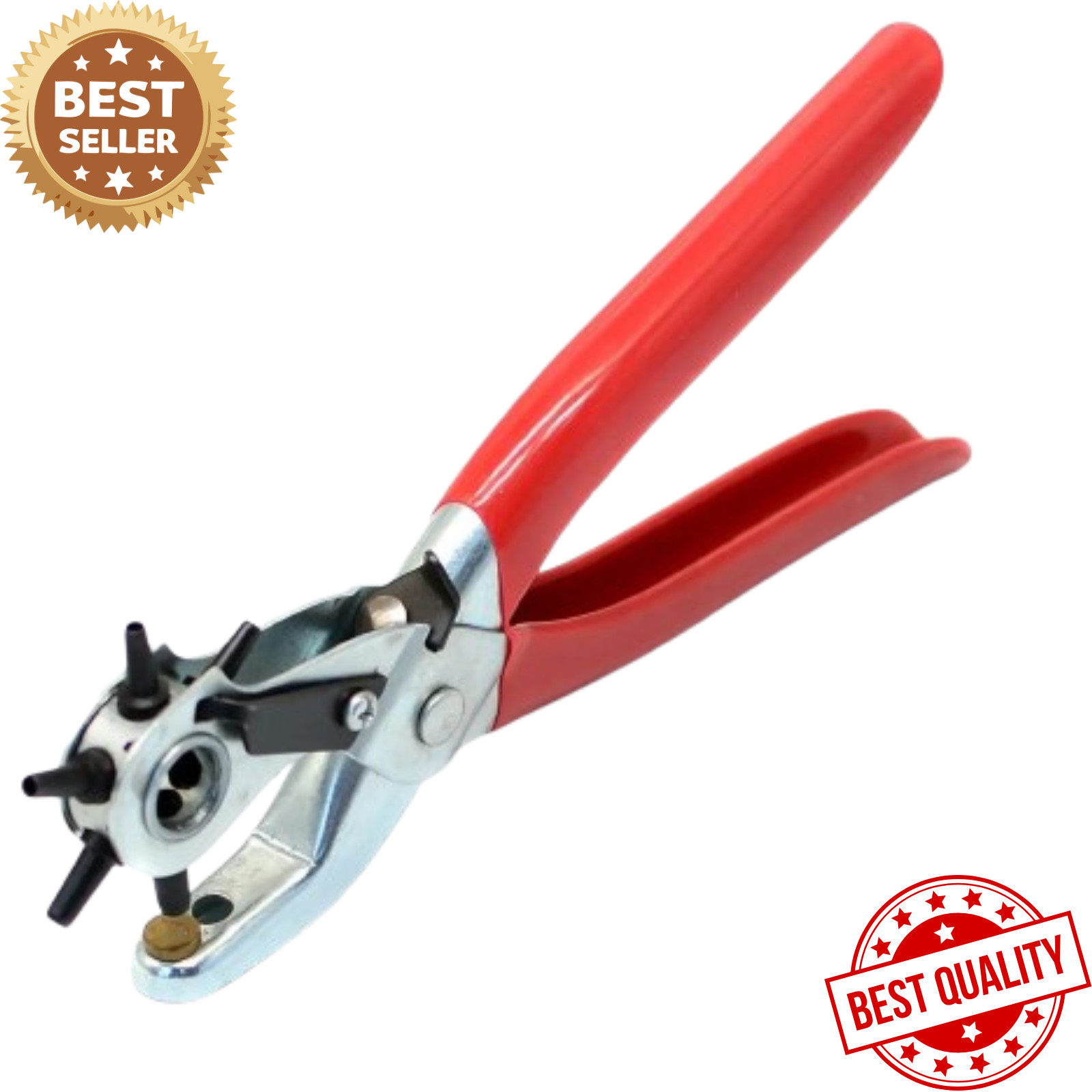 Leather Hole Punch Belt Tool 6 Sizes Puncher Revolving Pliers Suitable for Belt