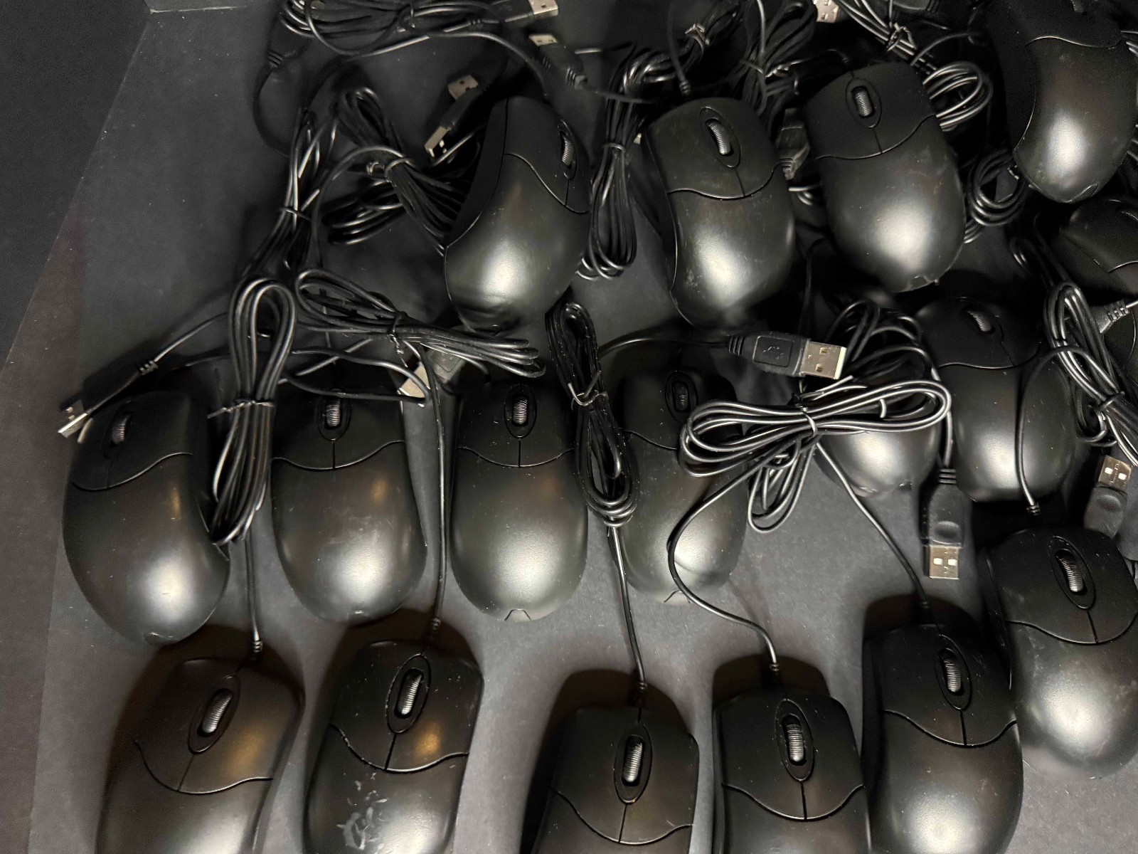 Mixed Lot of 25 Optical Mouse USB Scroll Wheel Mouse