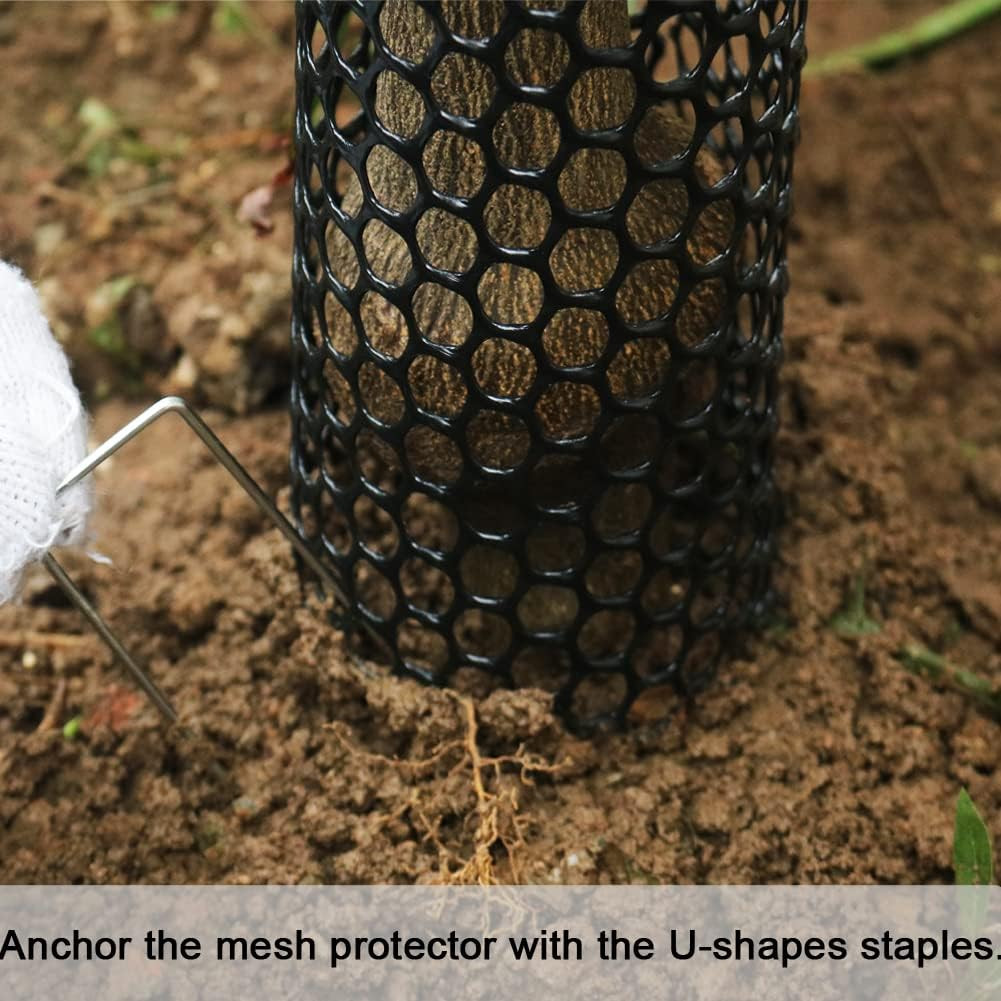 Mesh Tree Trunk Protectors, 6 Pack 40 Inches Tree Bark Protector Guard