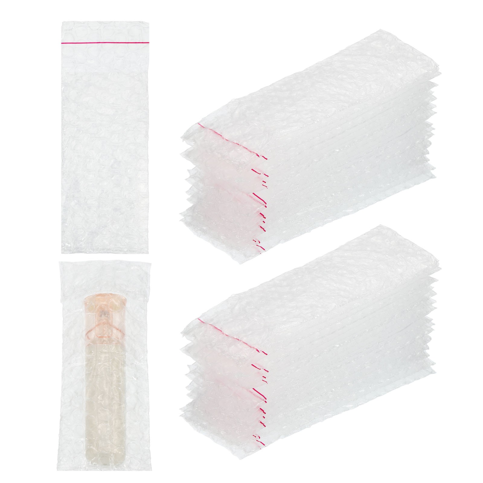 Clear Self Sealing Bubble Bags, (2.8x5.9 Inch) (200 Pcs), Bubble Pouches