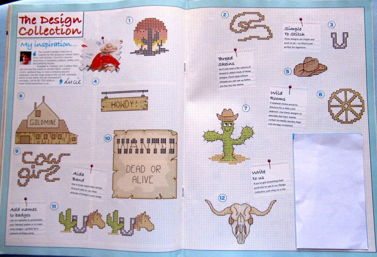 Wild Wild West Assortment Design Collection 29 CROSS STITCH PATTERNS