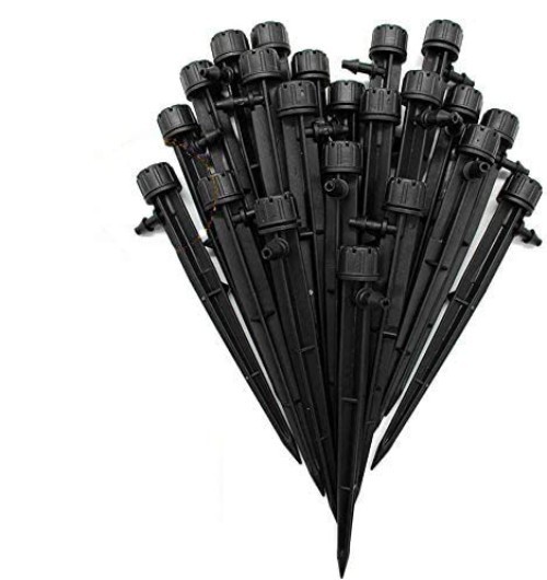 50PCS Adjustable Irrigation Drippers for 4/7mm Tubes - Efficient Water Control