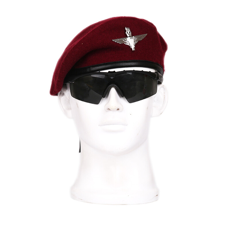 UK British Army Parachute Regiment Red Wool Royal Beret Hat Military Cap Size M